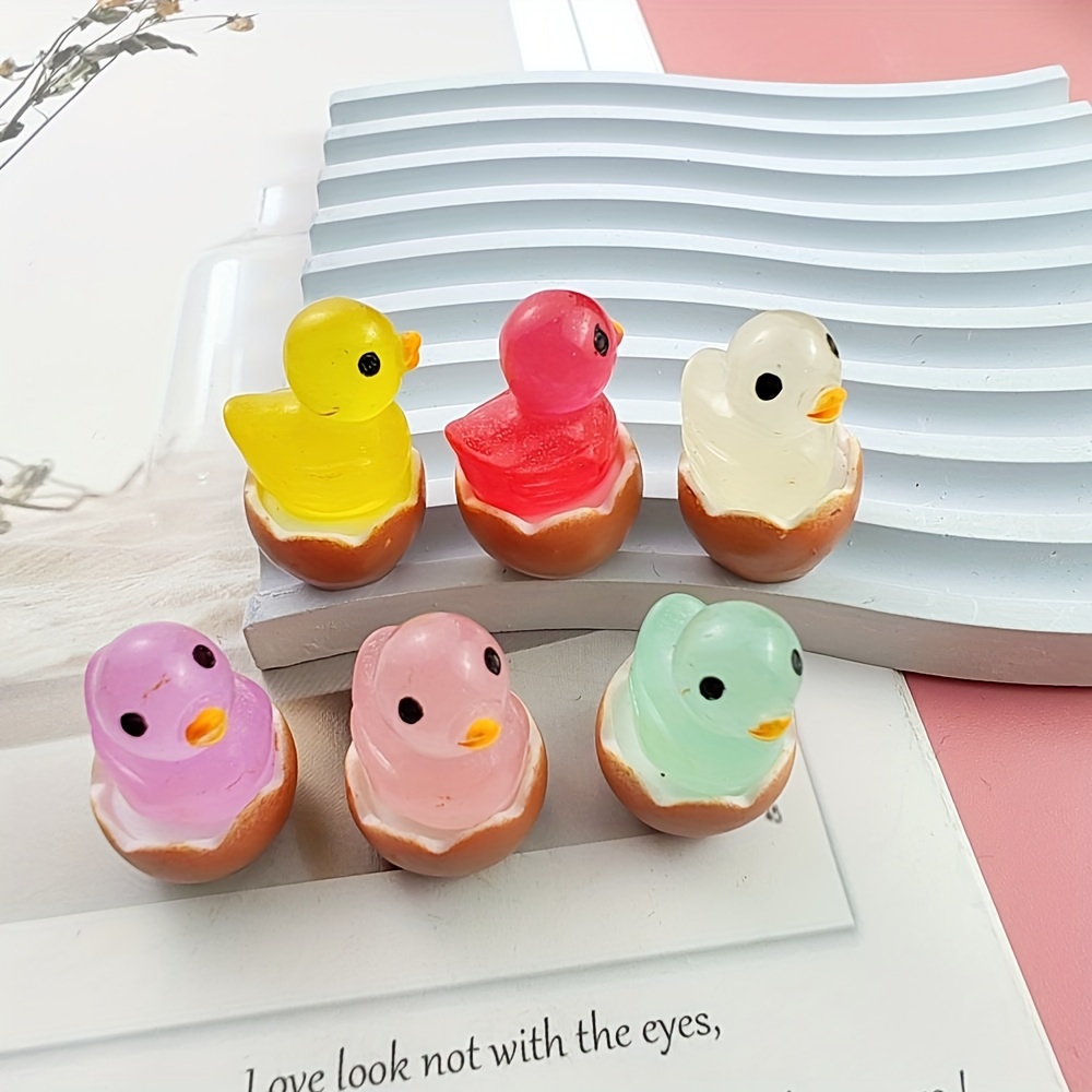 

30pcs -the-dark Mini Duck Figurines - Resin Statues For Diy Fairy Gardens, Tabletop & Cabinet Decor, Christmas & Birthday Gifts, Assorted Colors