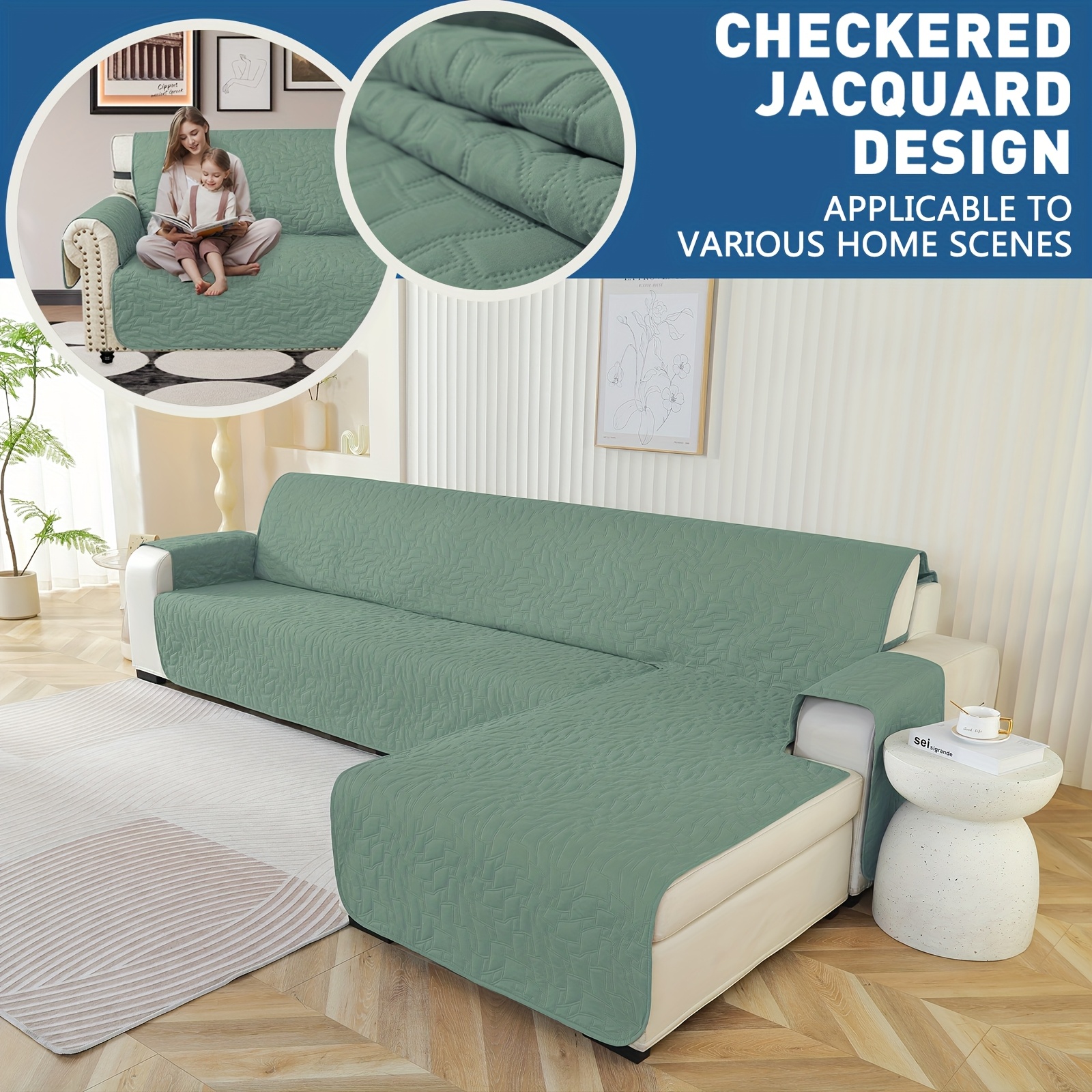3 seater sofa cover with chaise l shaped sofa cover   chaise sofa cover with   chaise longue sofa cover sofa cover l 255  green