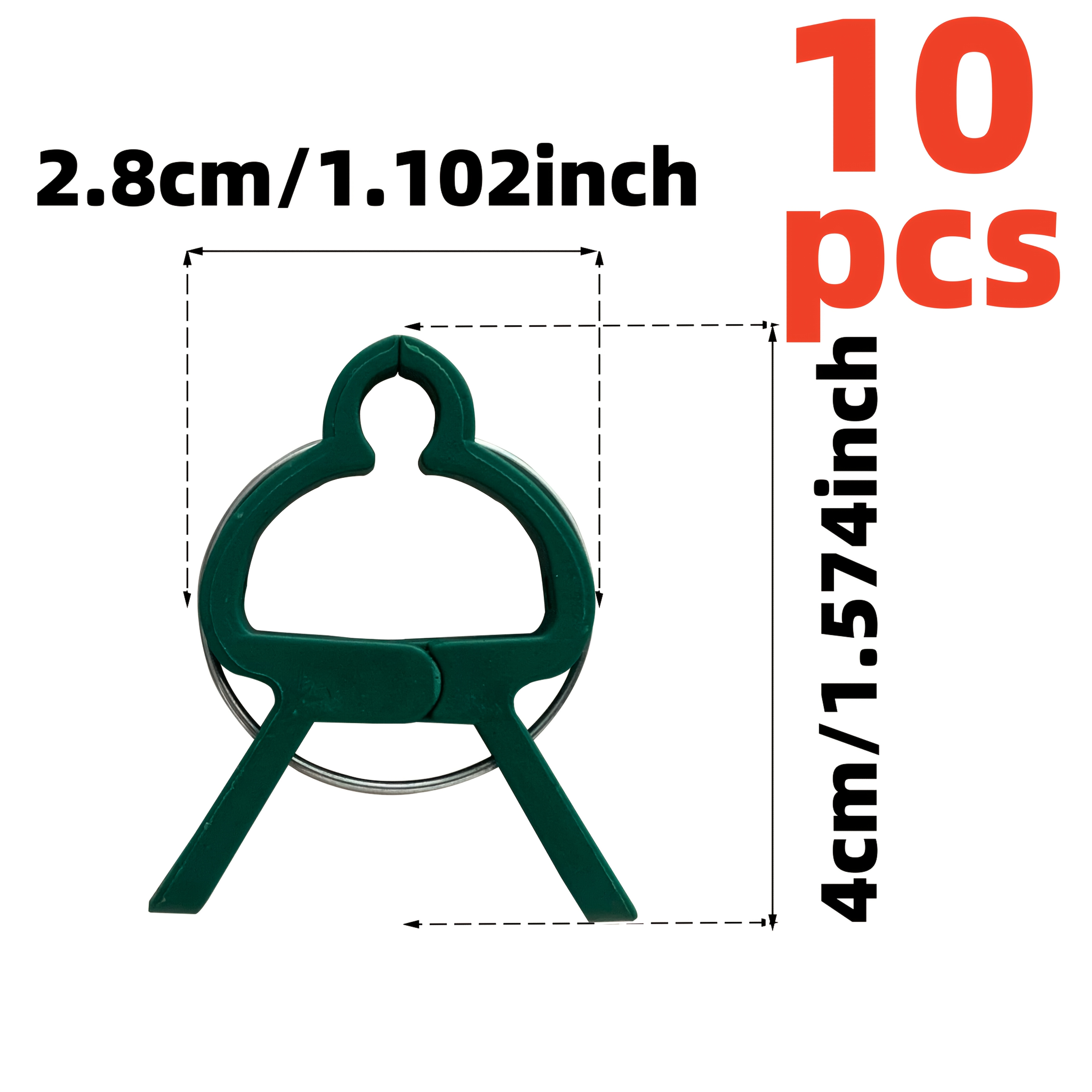 50 30 10pcs adjustable plant clips reusable garden support for flowers vines vegetables tomatoes durable plastic essential gardening tools
