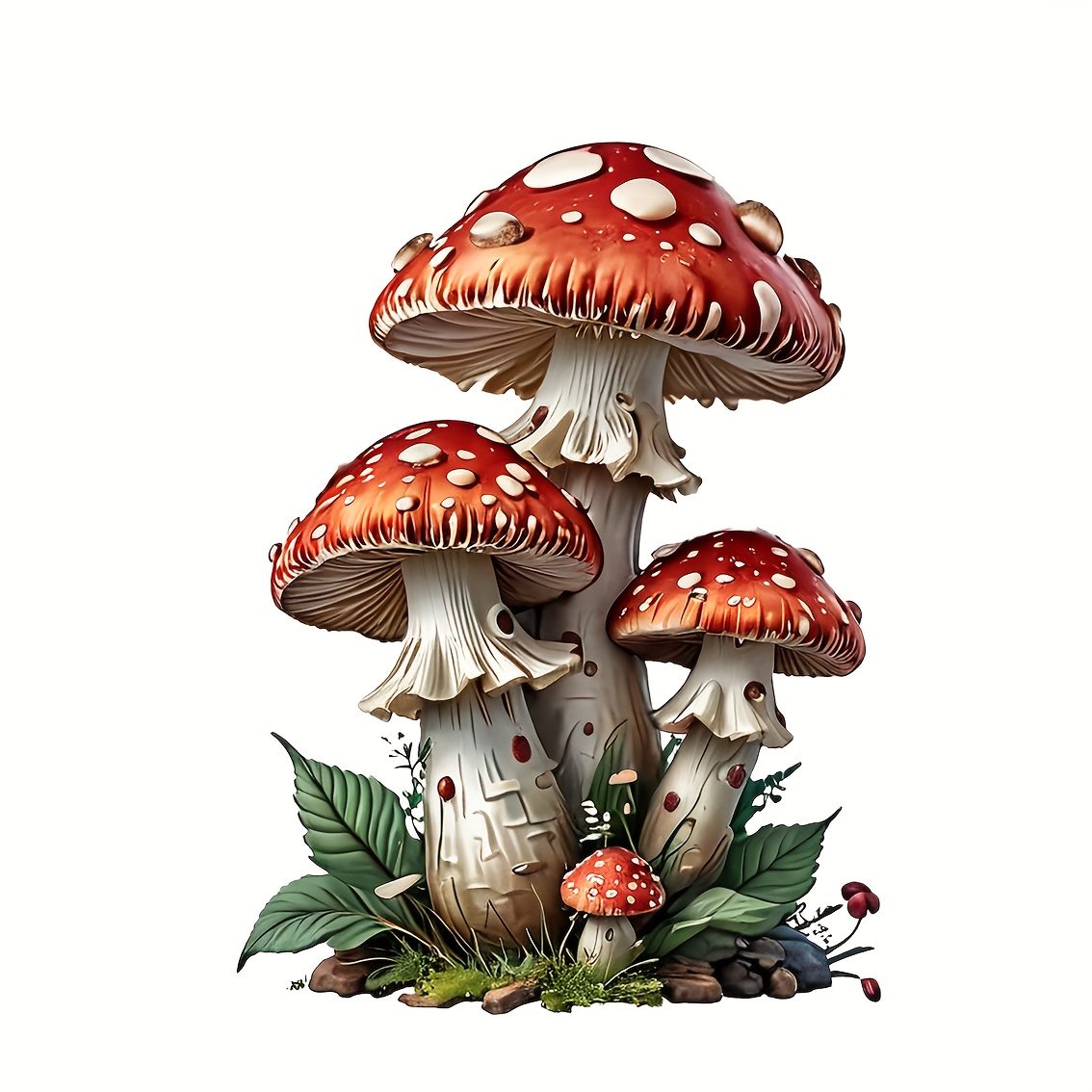 

Festive Mushroom Vinyl Stickers: Suitable For Men And Women's Washable T-shirts, Jeans, Jackets, Backpacks, And More - Make Your Clothes Stand Out In Style!