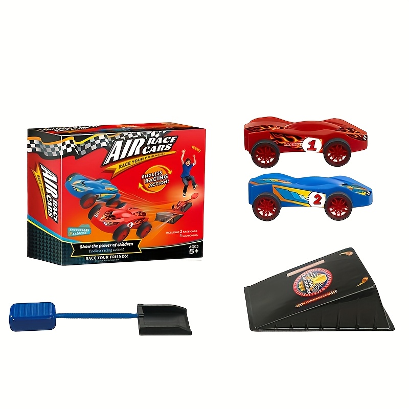     Cars: Air-Powered Dueling Set with 2 Cars, Launcher, Ramp,   Line & Stickers -   Toy Ages 3+ | Battery-Free Manual Operation, Indoor/Outdoor Racing Fun, Motor Skills Development & Competitive Play