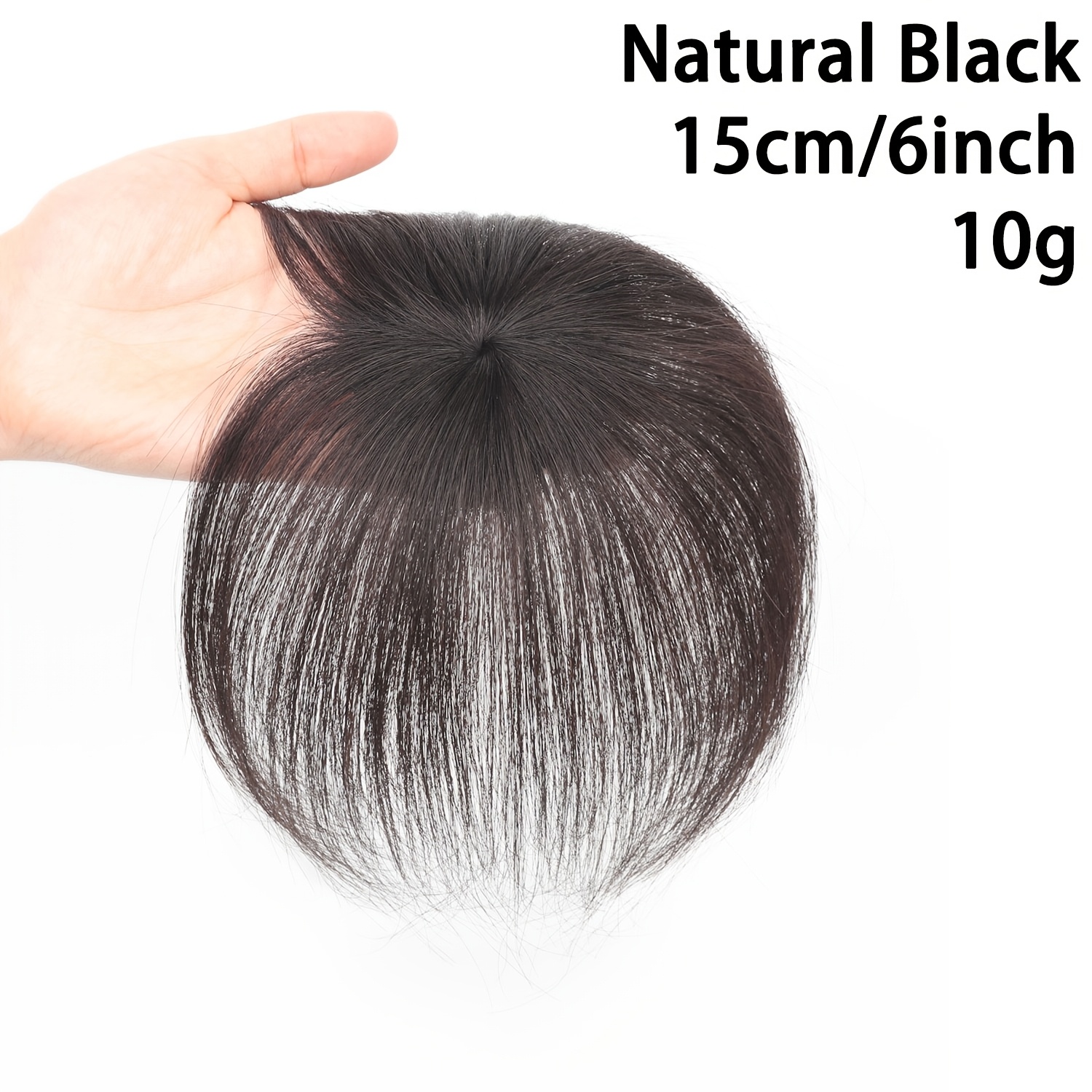TEMU レディース用 リアル人毛ヘアトッパー 肌色にマッチ ミド ストレートヘアピース ボリュームアップトッパー付き 軽量シームレスヘア 薄毛・ハゲに フルヘアカバレッジ