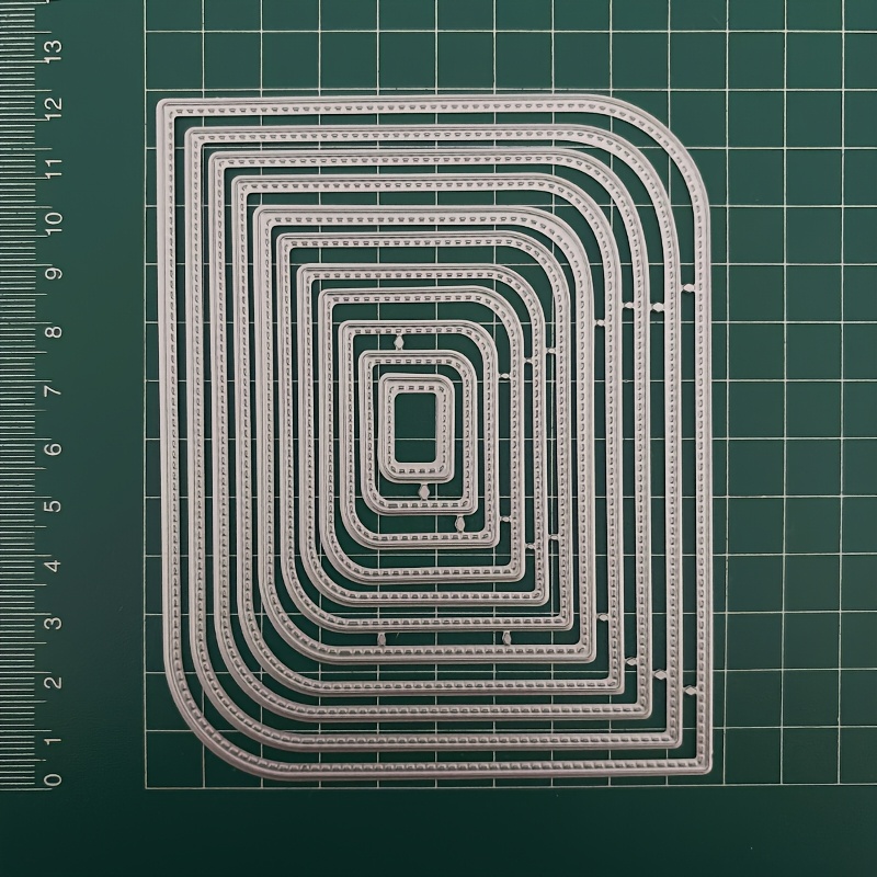 TEMU 1pc Nesting Basic Frame Die Cuts For Card Making, Happy Independence Day Collections Projects Embossing Template Stencils Background Cutting
