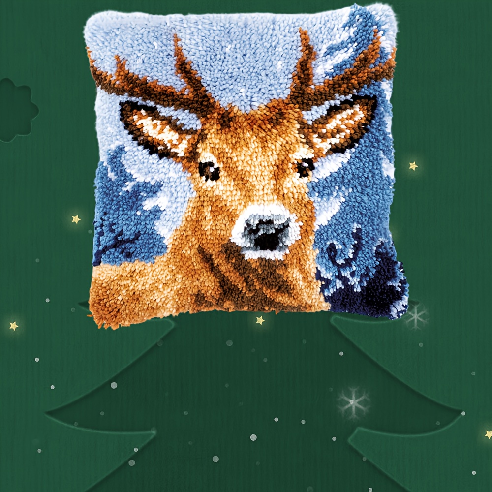 Hook Kit Pillow Deer Pillow Cover Craft