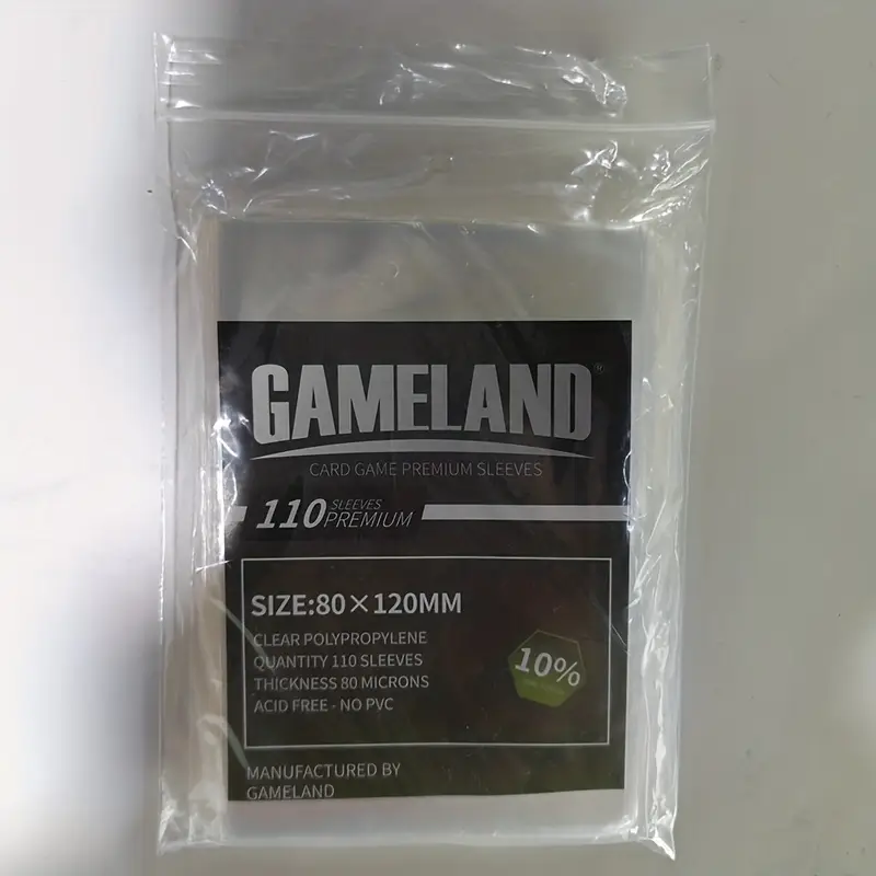 * Card Sleeves, 110 Count, Double-Sided, 8 Mil, for Board Games * Card Sleeves, 110 Count, Double-Sided, 8 Mil, for Board Games