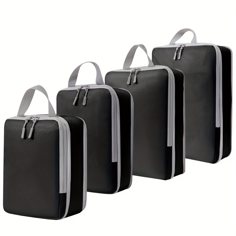 

4 Set Packing Cubes, Travel Luggage Organizers And Storage Packing Cubes