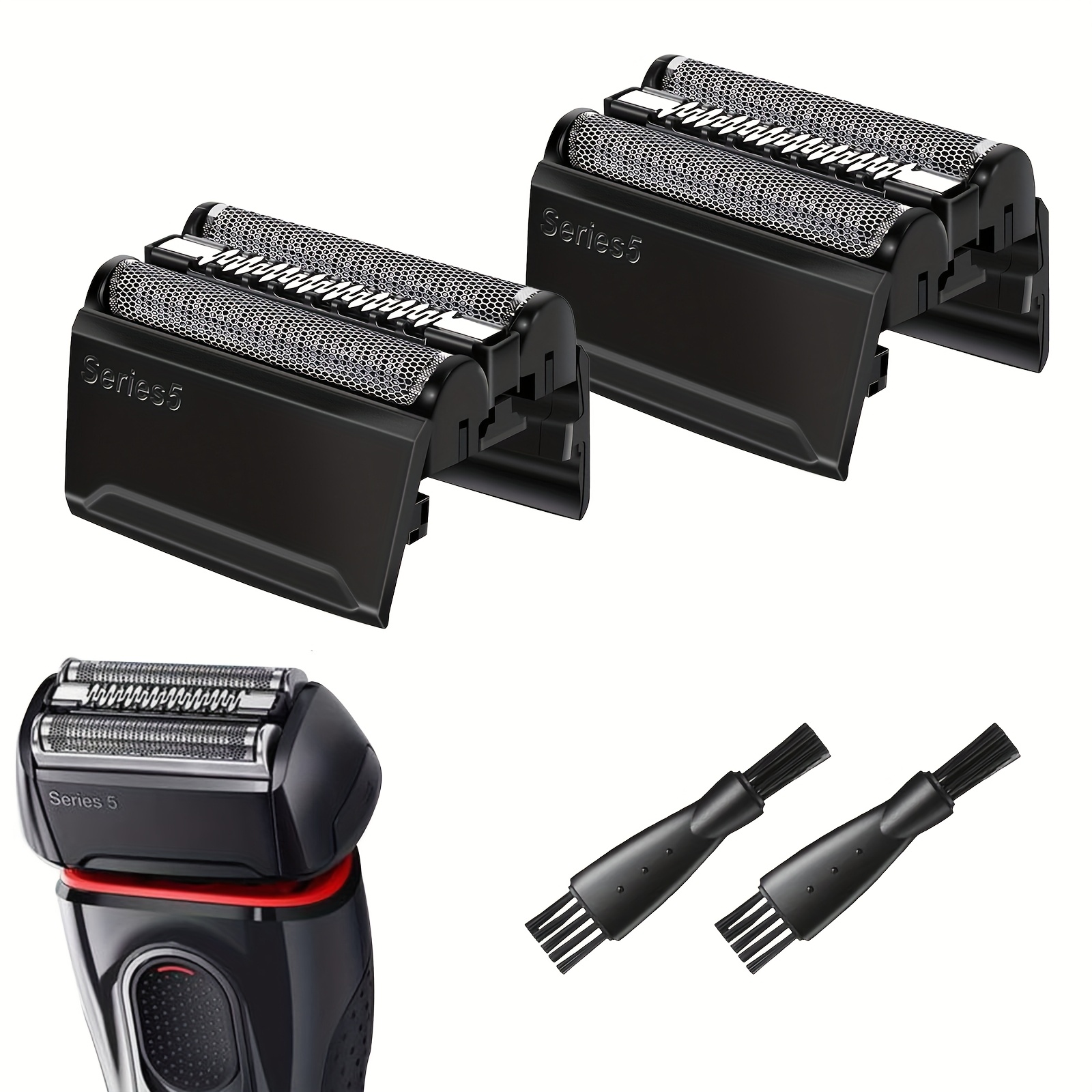 TEMU 52b Series 5 Replacement Head Foil Fit For B* Series 5, 52b Shaver Electric Razor Head Part Foil & Cutter Compatible * Models 5018s, 5020cs,