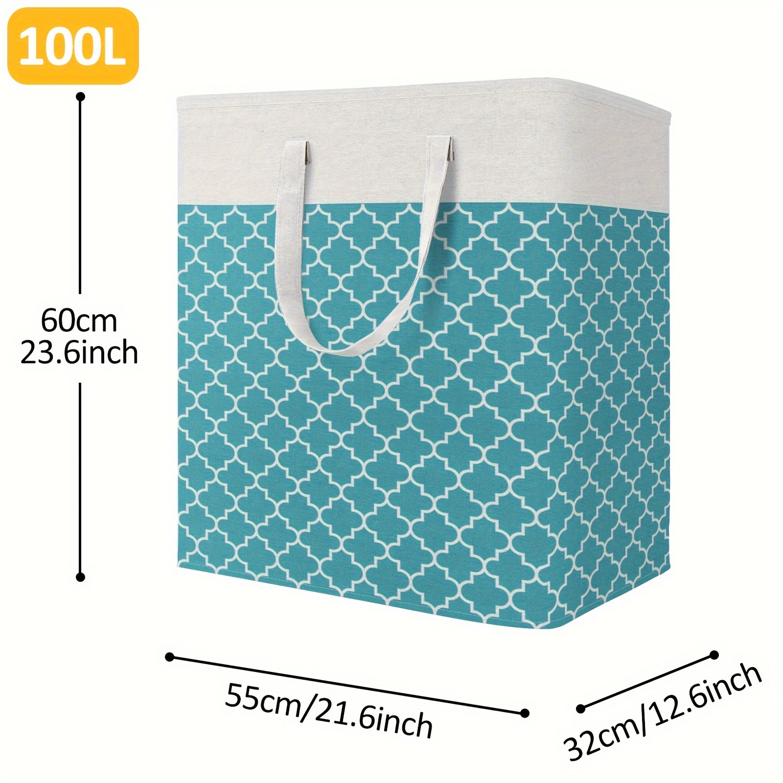 extra large 75l foldable laundry hamper with handles waterproof portable storage basket for clothes toys   dorms and home use   in black grey red blue laundry baskets details 21