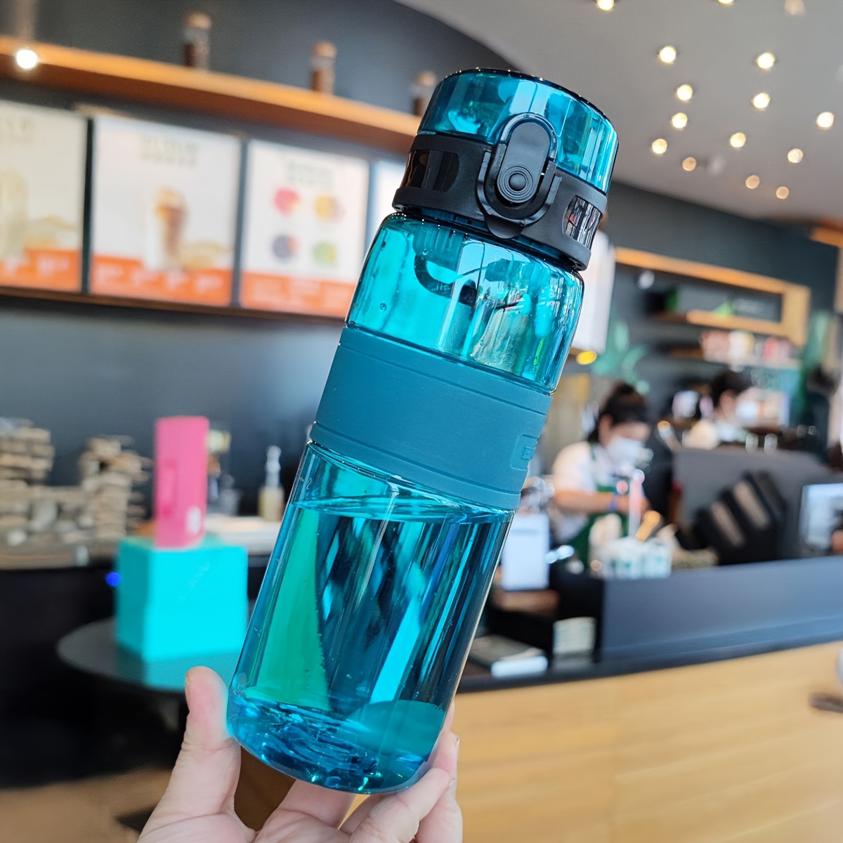 1pc 500ml 16 9oz portable sports water bottle transparent - Temu