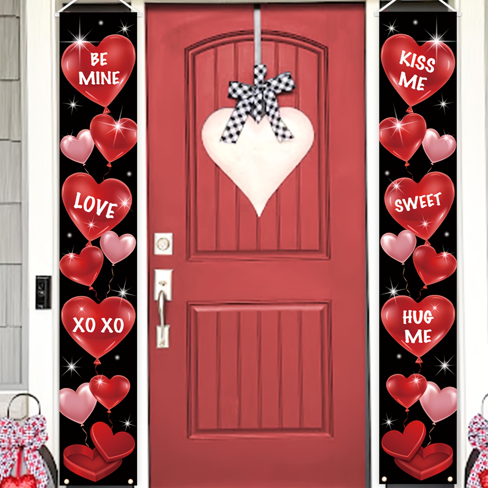 

Valentine's Day Polyester Banner, 180cm X 30cm - Indoor & Outdoor Party Decoration Flag, , No Power Needed, , Background Decoration, Party Decoration Supplies