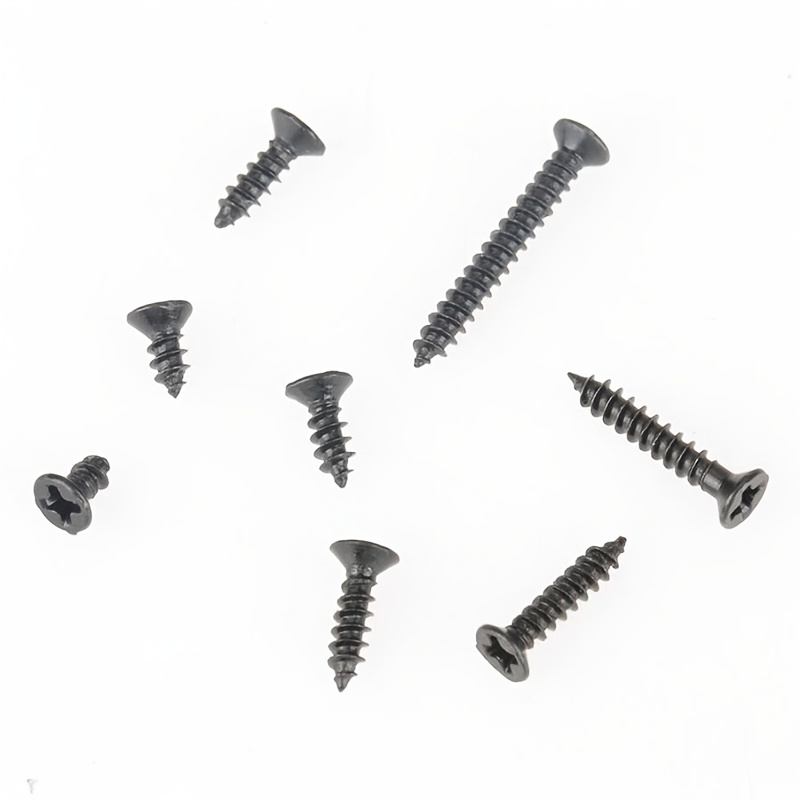 Kit de 800 Piezas de Tornillos Autorroscantes M2, Varios Tamaños y Estilos - Material Metálico Duradero con Hilo Espiral y Cabeza Plana, Ideal para Reparaciones en Carpintería y Montaje Eléctrico, Incluye Caja de Almacenamiento Práctica