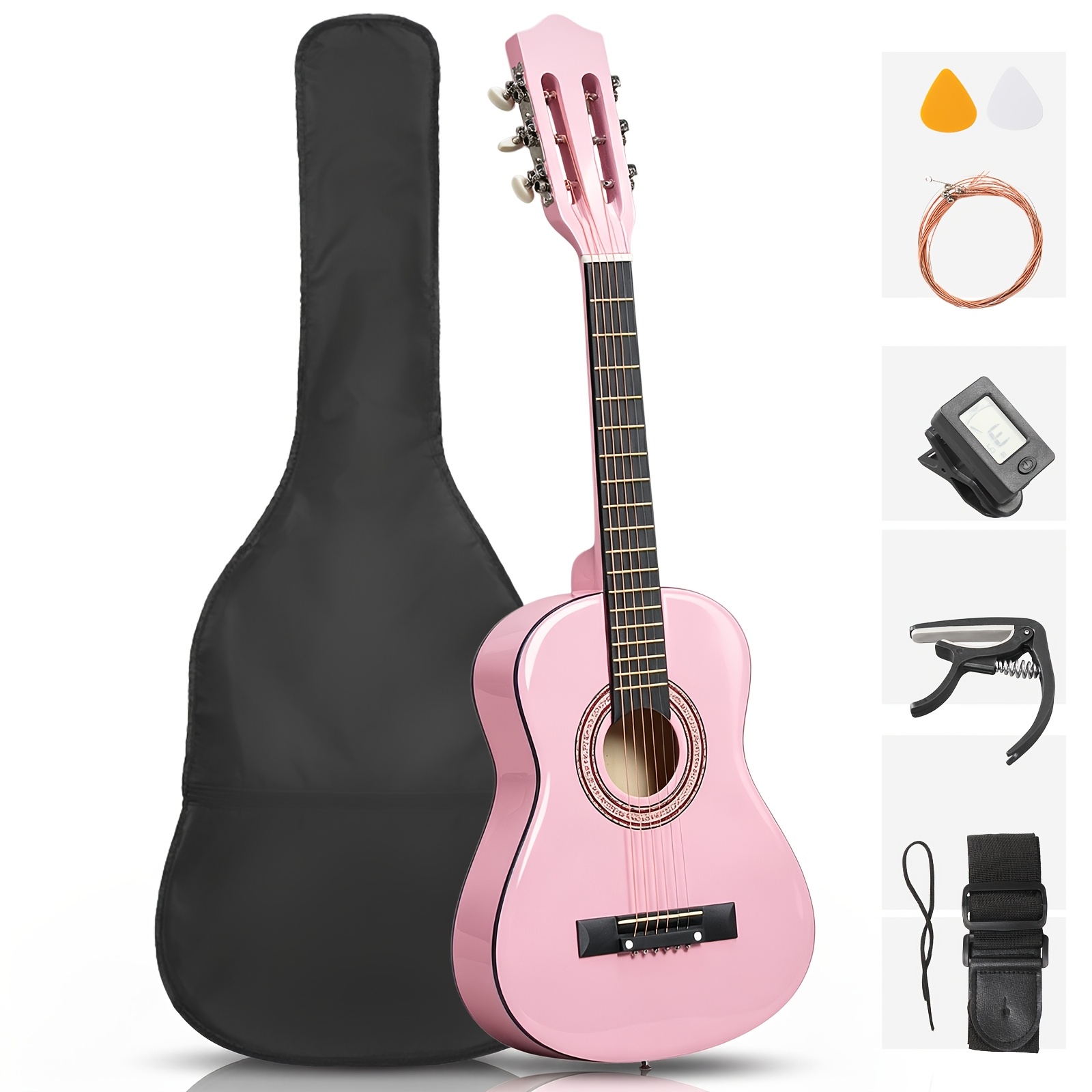 30 Inch Acoustic Guitar for Adults Round Body Basswood, Light... product image 10