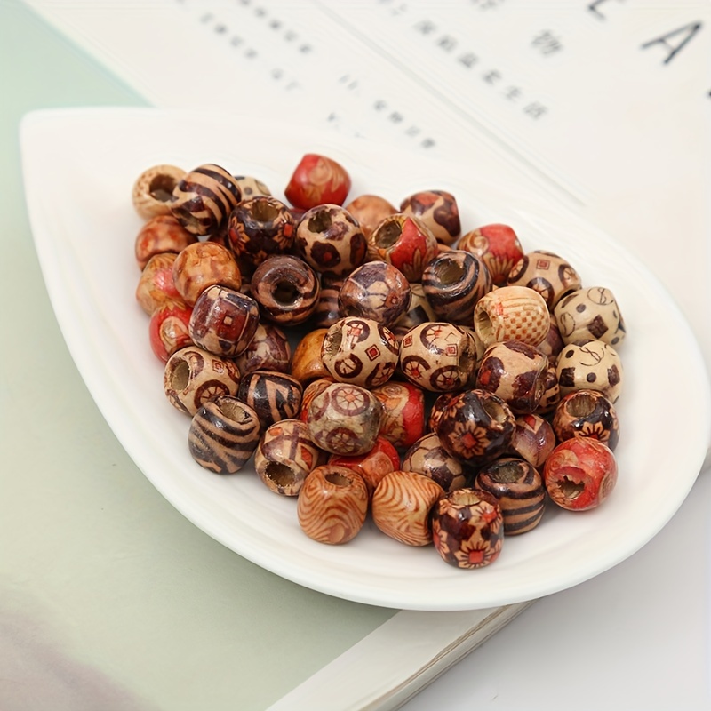 Mixed Colored Wooden Beads for DIY Jewellery