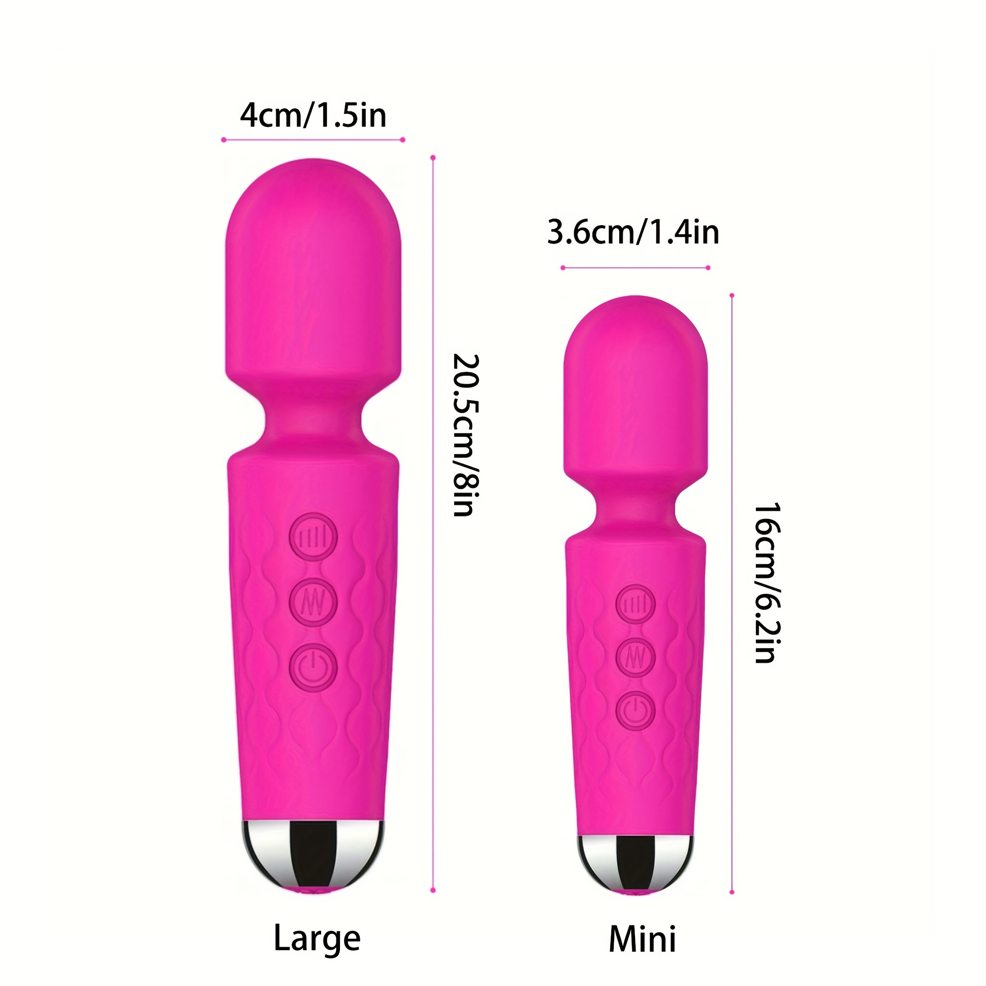 1pc Handheld Electric Back Massager Rechargeable Handheld Deep Tissue Neck Back Massager Vibrator Wand G Spot Vibrators Clitoris Vibrator Stimulation, Adult Sex Toys For Nipples Dildo Powerful 20 Vibration Modes & 8 Speeds, Sex Toy