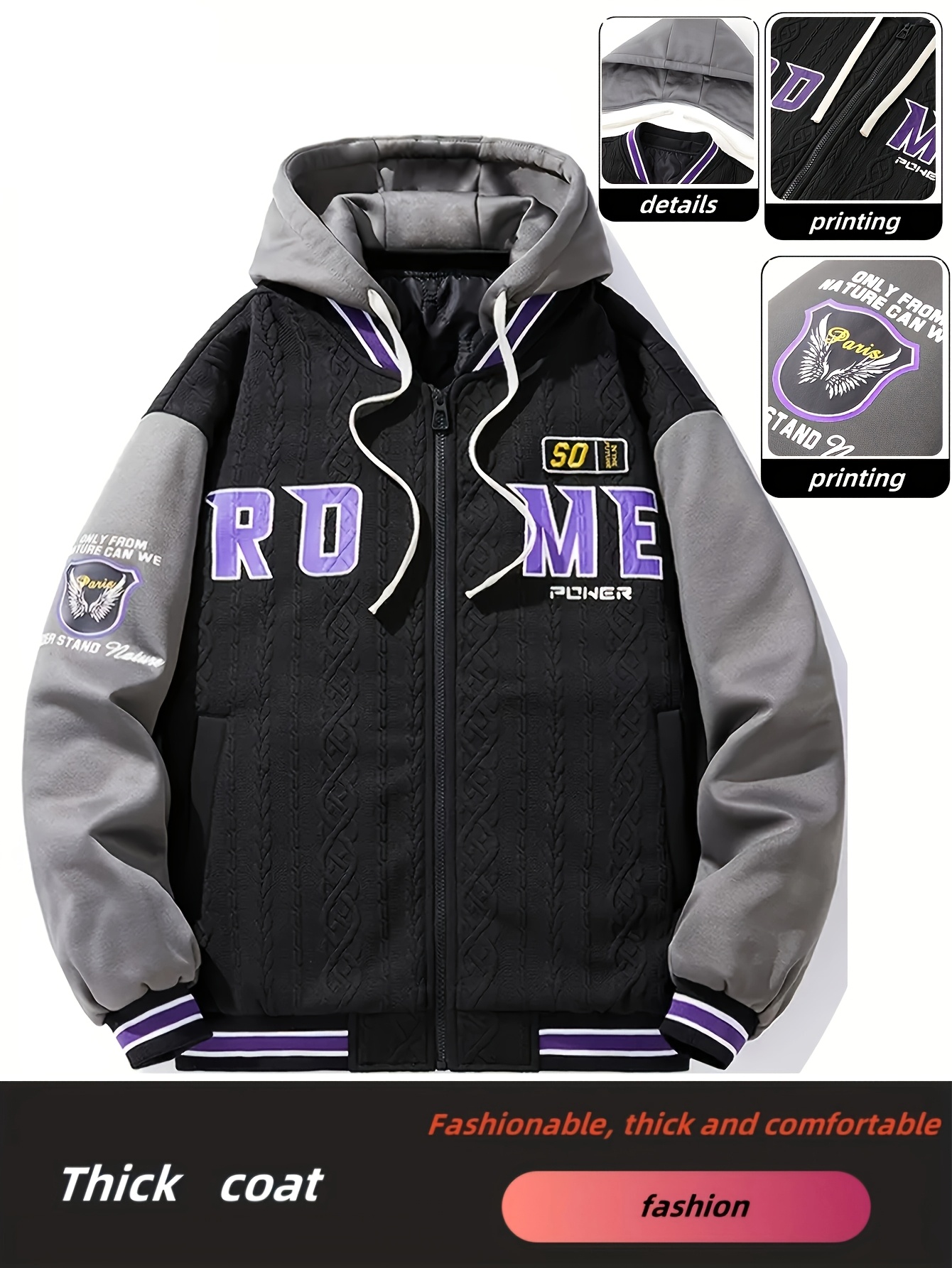 2020aw Supreme King Hooded VarsityJacket