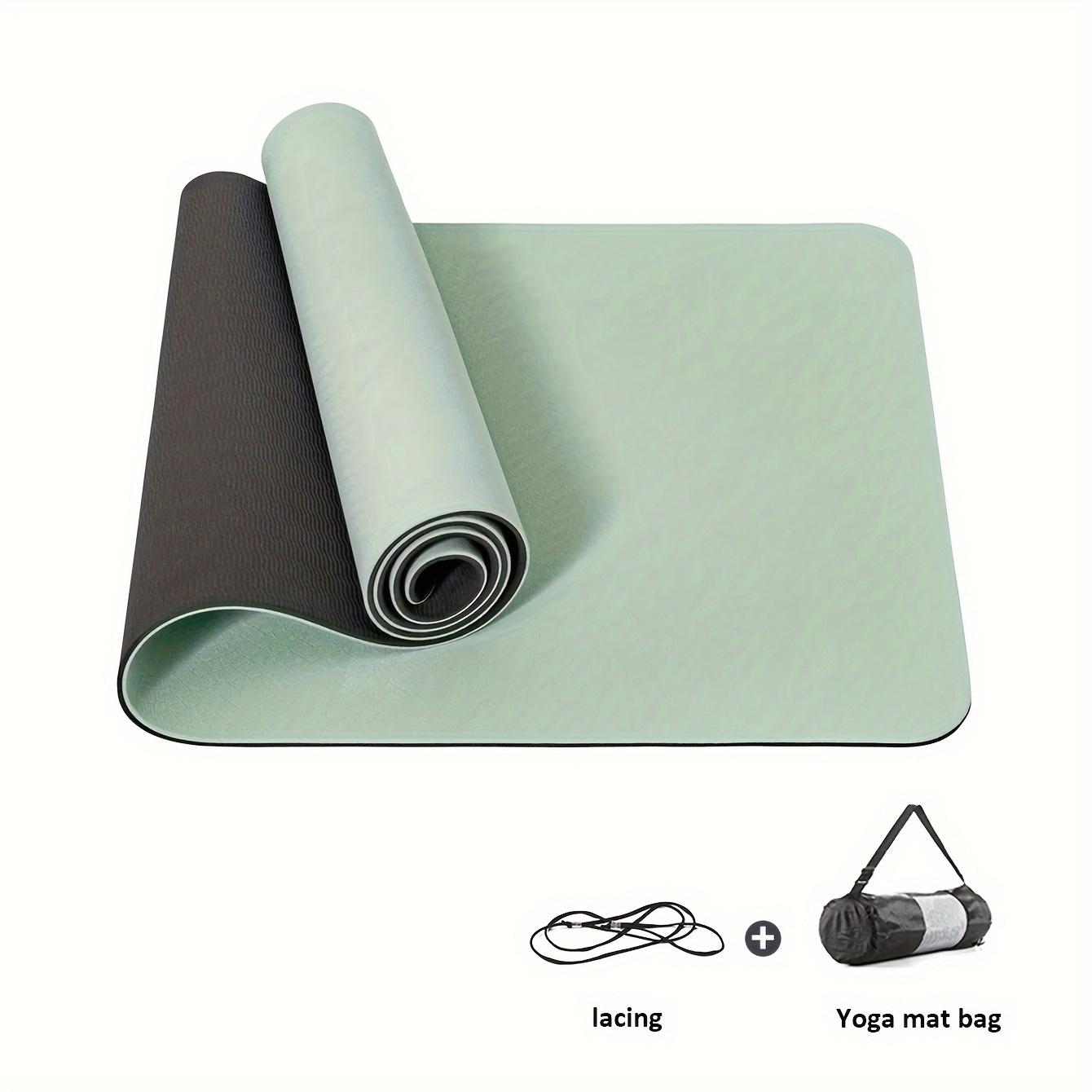 

1pc Non-slip Thicken Soft Yoga Mat, Double Layers Fitness Mat, Suitable For Workout, Yoga, Pilates, Fitness Training