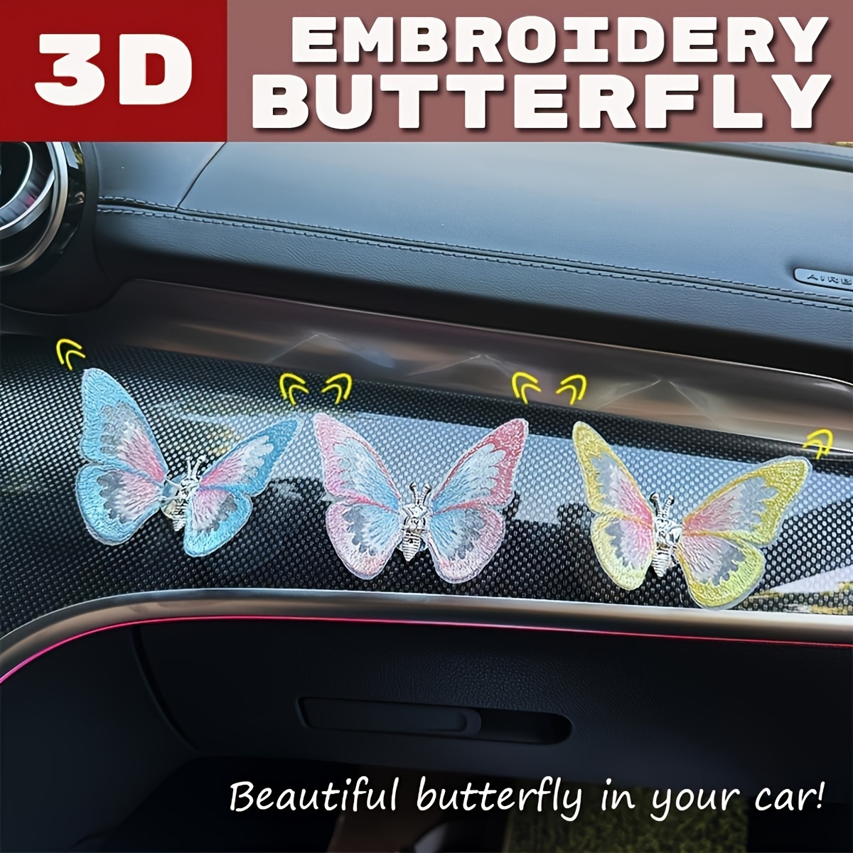 Auto Luft auslass Schmetterling Clip Dekoration Klimaanlage Clip