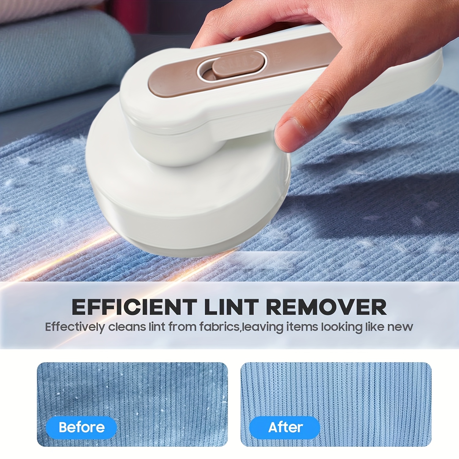 Portable Rechargeable Lint Remover Cleaning Brush Effective