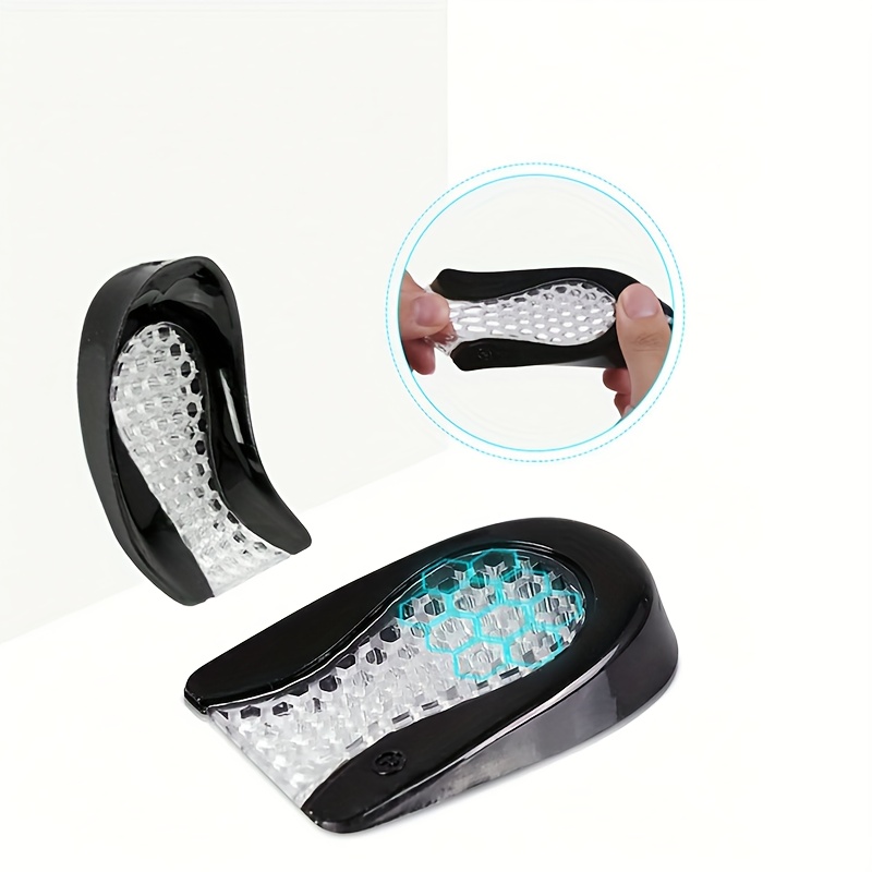 TEMU Une paire de coussinets de talon en , semelles intérieures, amorti de sport souple adapté aux filles et aux personnes des pieds fins