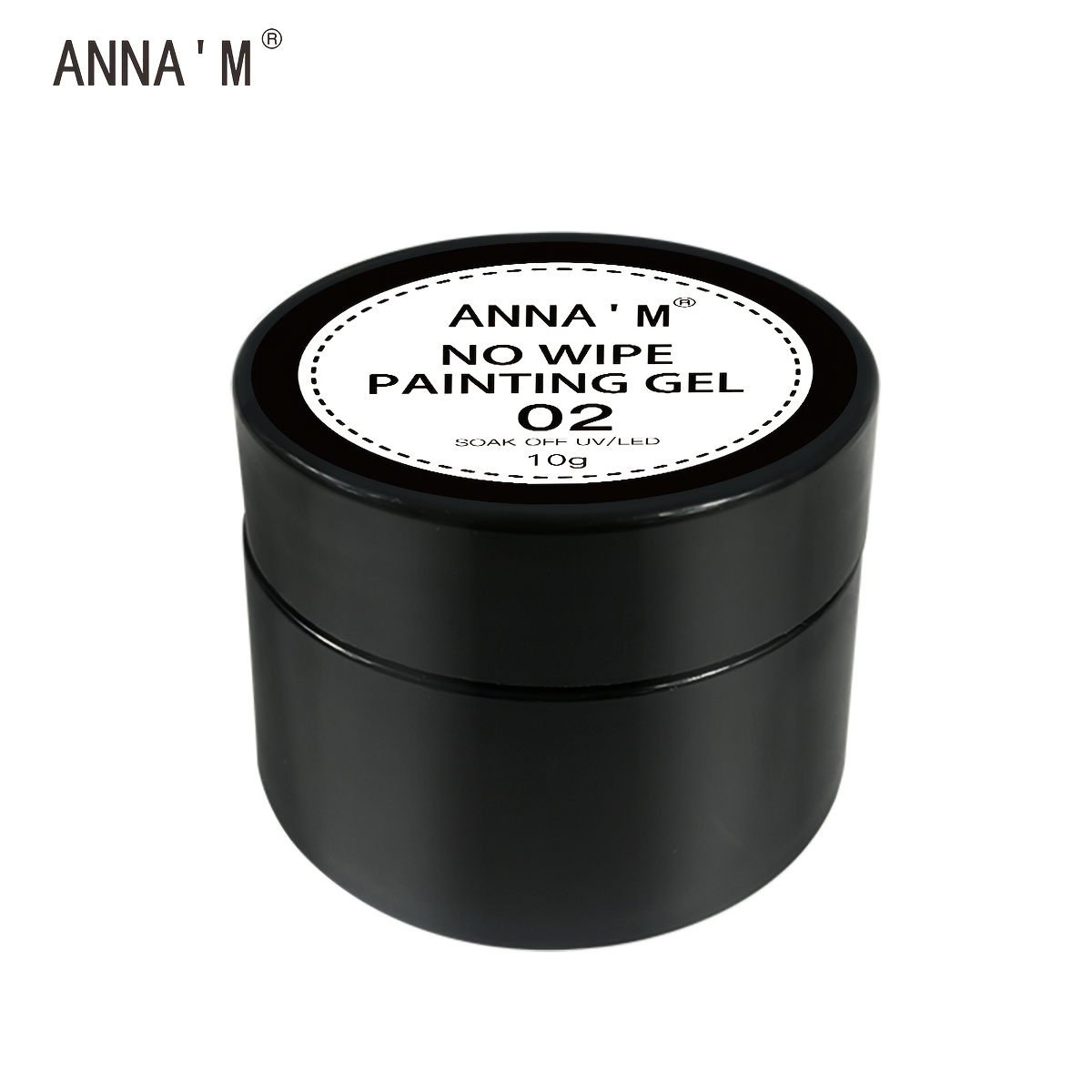 Image of No-wipe Painting Gel, Nail Art Gel Paint Set, Black And White Gel Nail Polish For French Tips Flower Drawing Ombre Design, /led Curing, Home And Salon Use