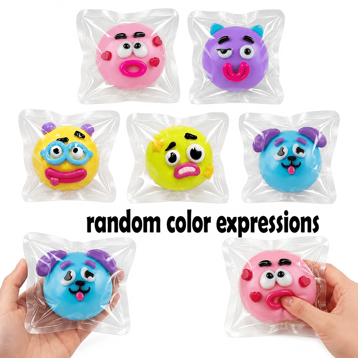 Image of Cute Creative -changing Squeeze Toy, Soft And Toy, Soft Rubber Toy, Stress Relief Toy (1pc Random )