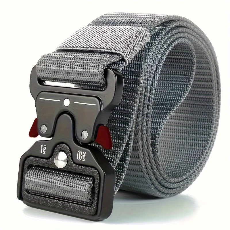 Men's Tactical Nylon Belt Quick Release Red