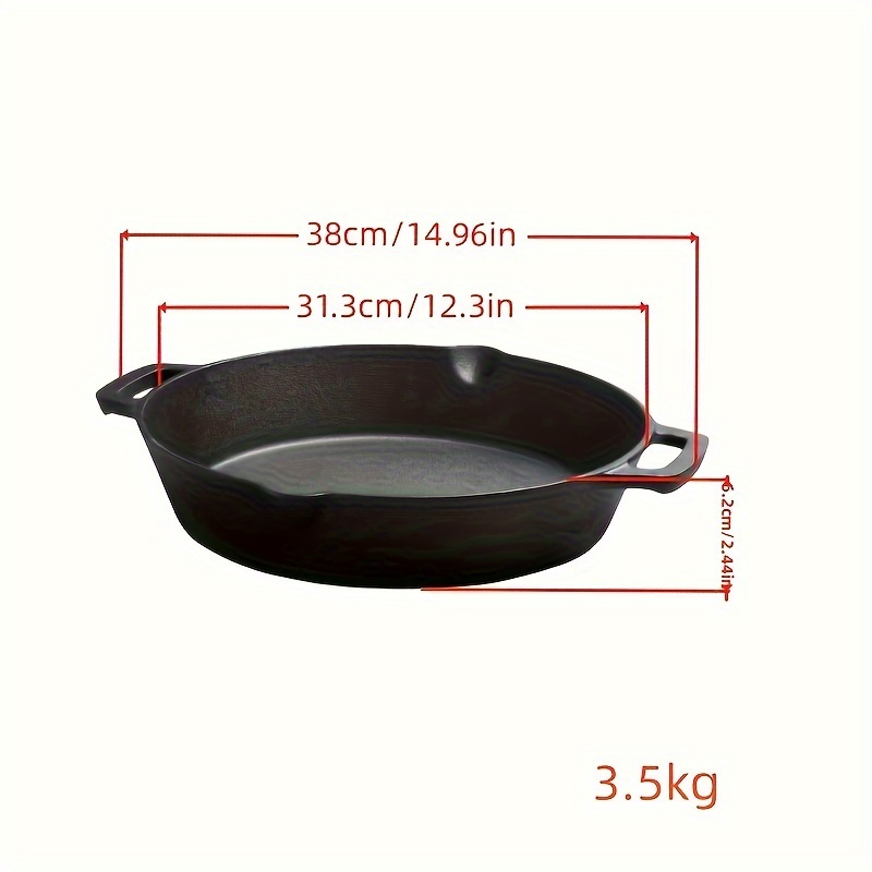   premium cast   with dual handles non stick thickened   for steak frying oven safe induction compatible details 4