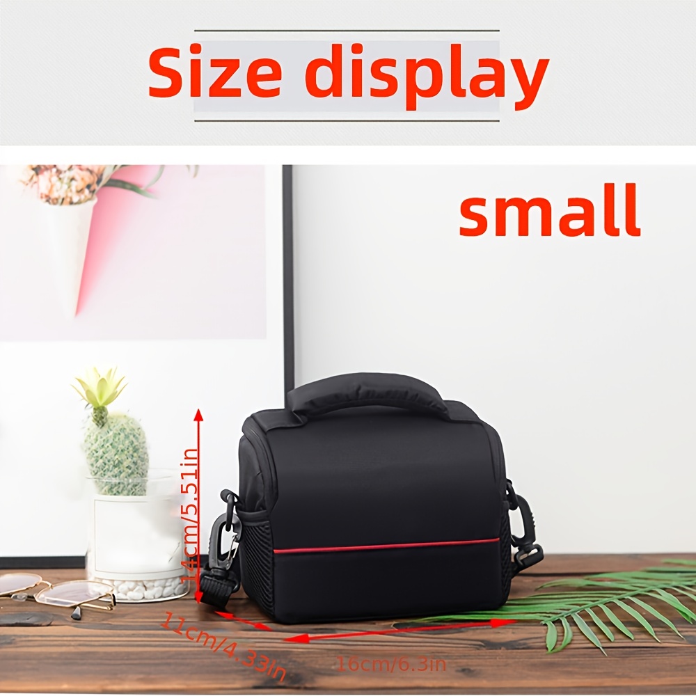 TEMU 1pc Compact Outdoor Camera Bag, Lightweight Dslr/slr Camera Shoulder Bag With Adjustable Strap, Small Outdoor Single-shoulder Camera Bag With