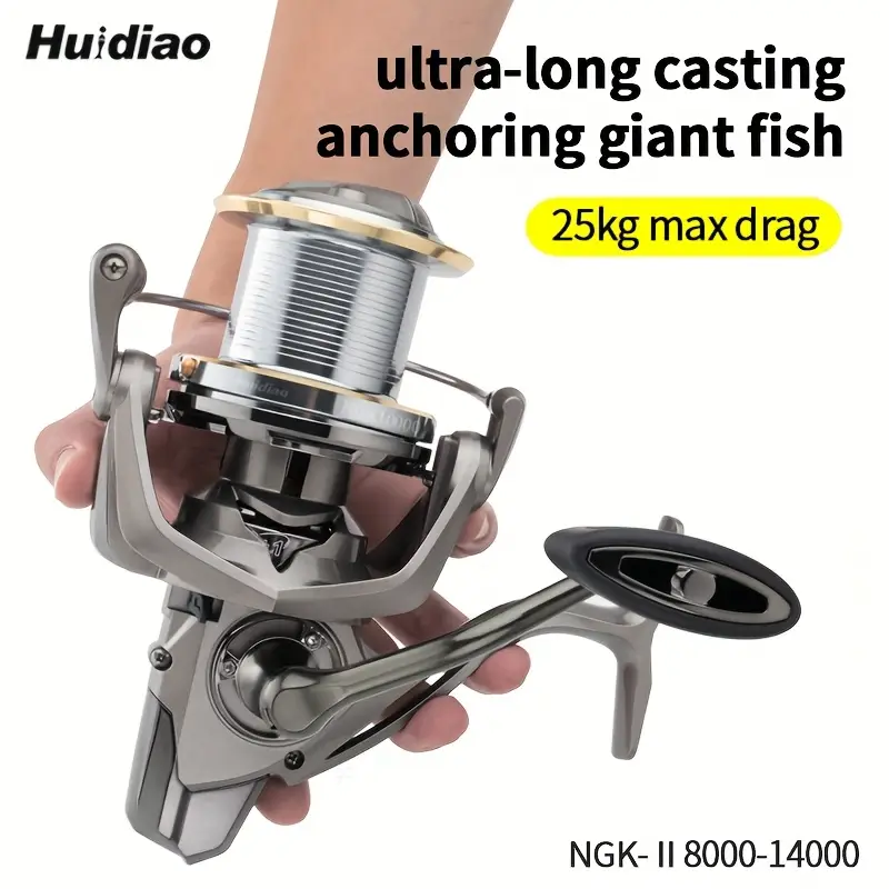 Bearing Spinning Fishing Reel 8000 9000 10000 12000 14000 25KG Powerful Reel Saltwater Fresh Water * Bearing Spinning Fishing Reel 8000 9000 10000 12000 14000 25KG Powerful Reel Saltwater Fresh Water *