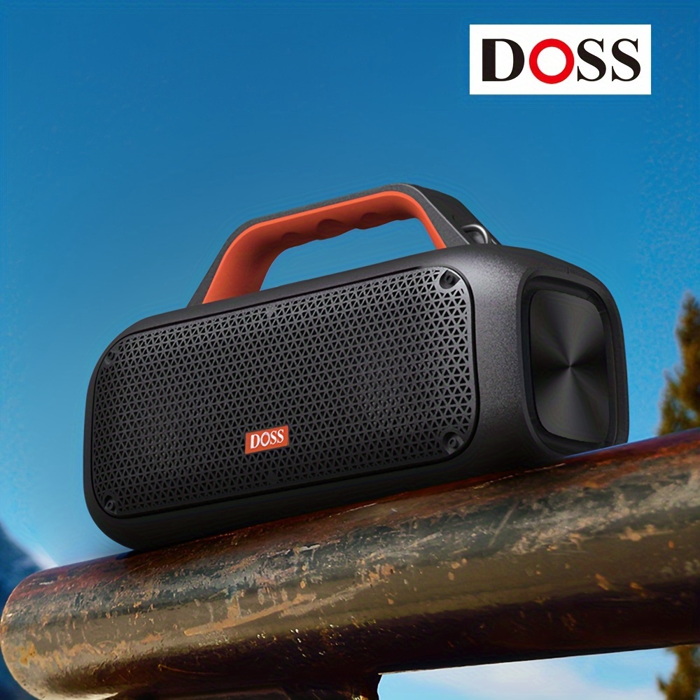 

Doss Extreme Boom Wireless 5. 3 Speaker With 60w Powerful Sound, Wireless Stereo Pairing, 30 Hours Playtime, Built-in 10400 Mah Power Bank, Outdoor Portable Speaker For Camping, Party