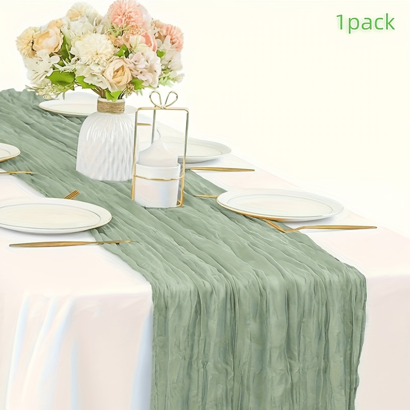 TEMU Elegant Romantic Table Runner 45x275cm 1 Pack For Wedding Birthday Festival Table Floral Decoration 17 X 108 Inches
