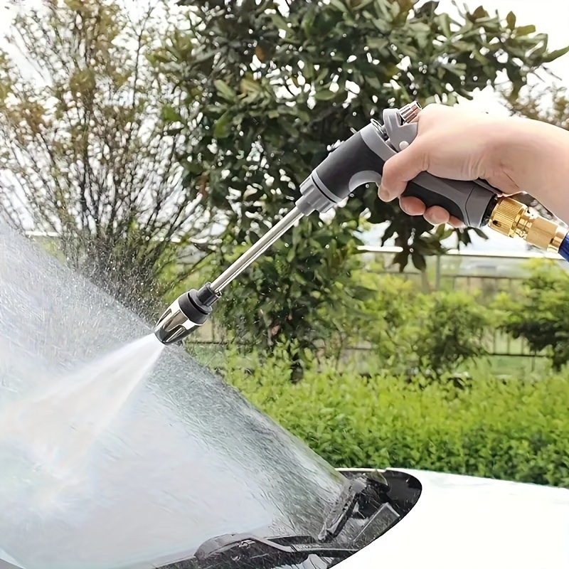 1pc high pressure foam sprayer gun with extended wand multi use garden hose nozzle for car wash watering plants and household cleaning manual operation no electricity needed details 6