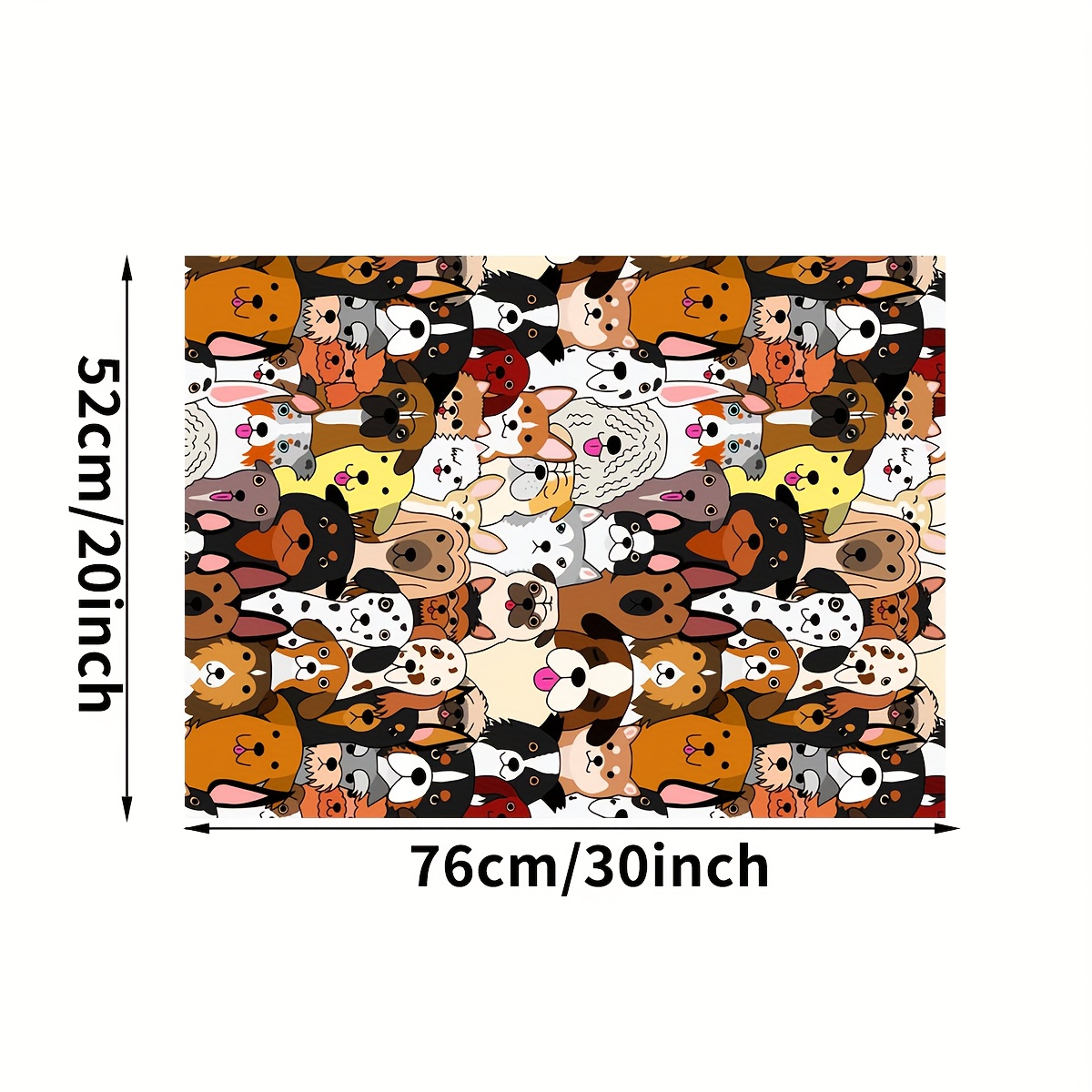 TEMU 1pc Bed Blanket Suitable For Dog Sizes - Tear-resistant Machine-washable Soft Polyester Puppy Bedspread With Cute Canine, Warm Pet Pad For Small