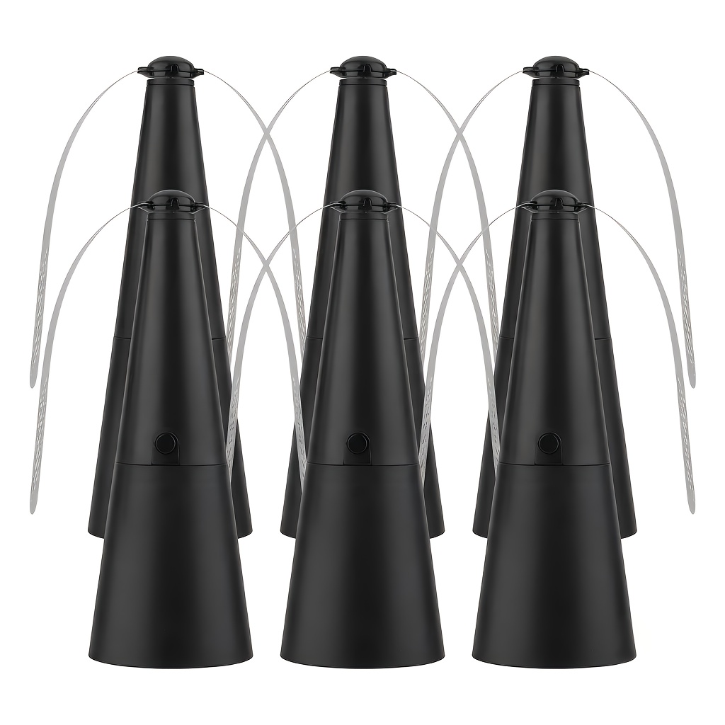 TEMU 6-pack Detachable Fly Fans | Portable Bug And Repellent For Dining Tables, Picnics, And - Design