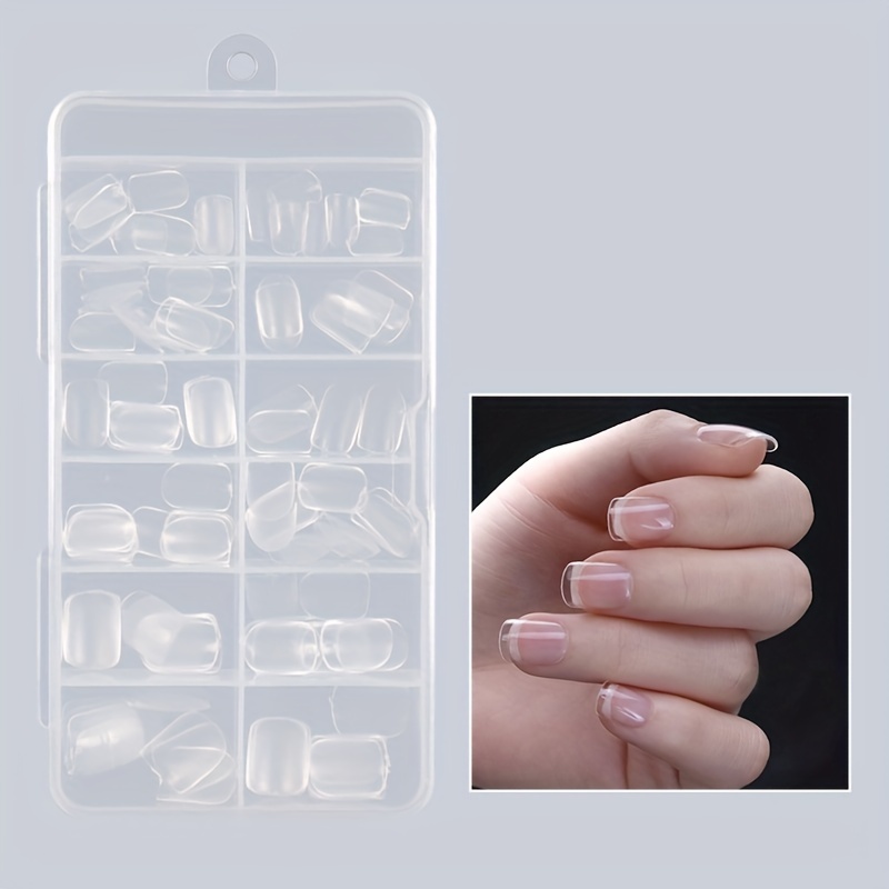 Short Square Soft Gel Full Cover Nail Tips - 504 Pieces – Scarlett