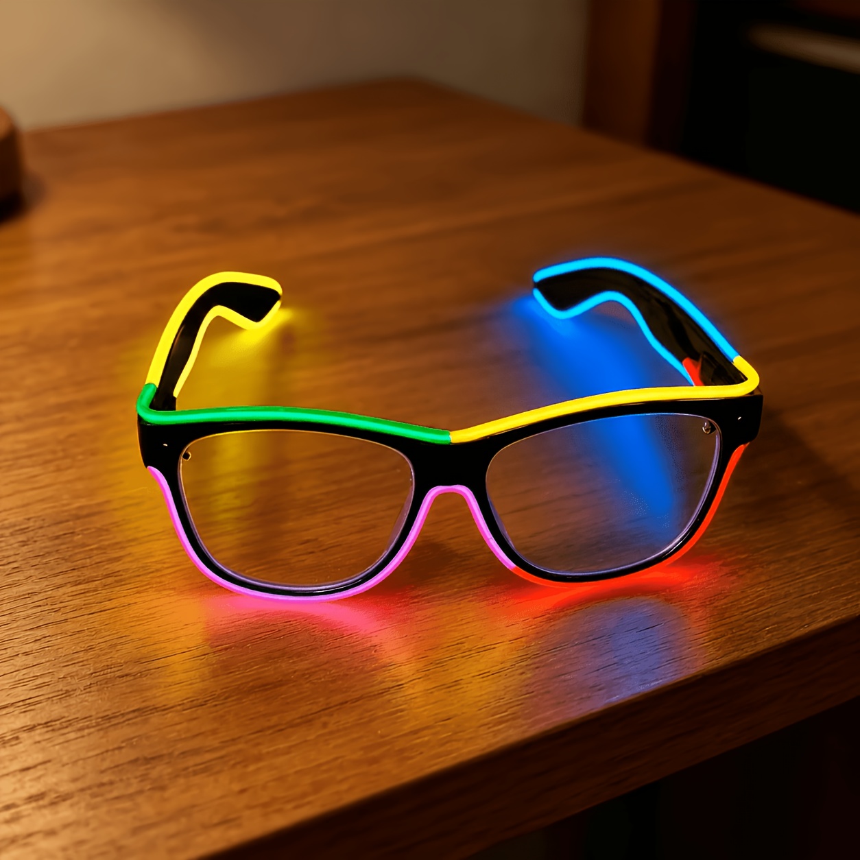 LED svetleča očala, fluorescenčna zabavna očala z večbarvno spleteno svetlečo zasnovo, so idealna izbira za , kot so božič, noč čarovnic, velika