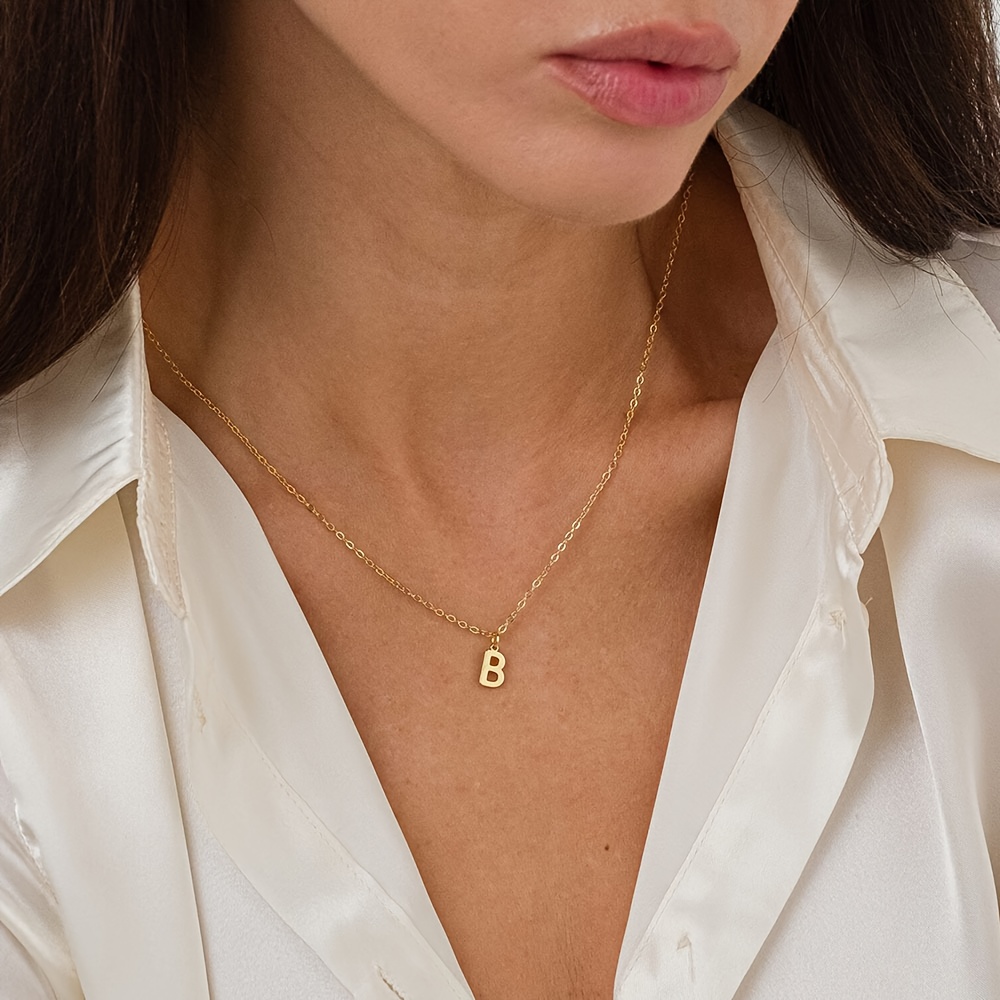 Personalized Bohemian Style Initial Pendant Necklace