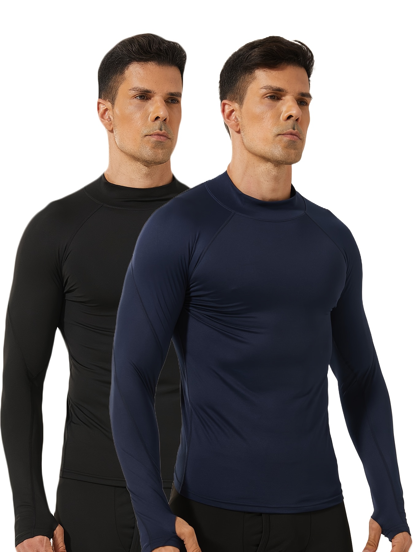 mens base layer with thumb holes