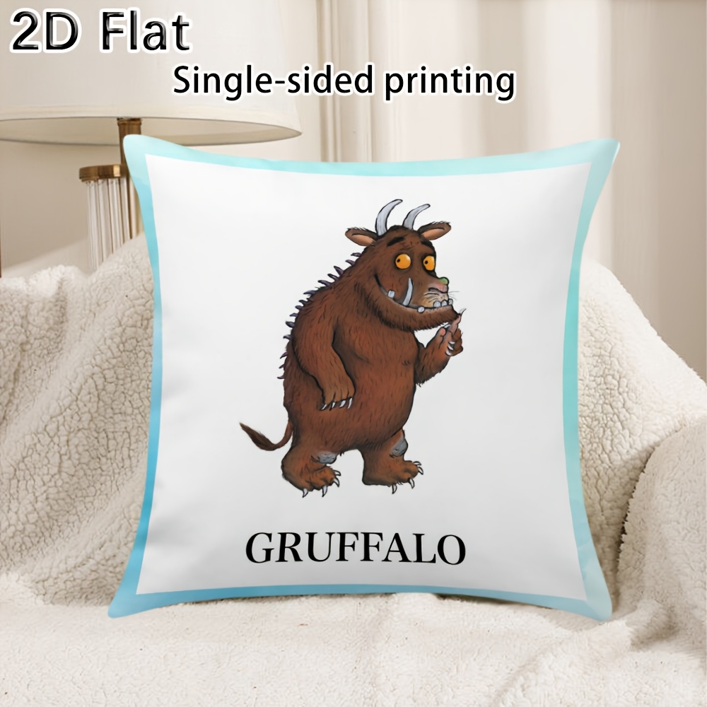 TEMU 2d Flat - 1pc Of A Pillow Cover Featuring A 2d Flat Print Of , Measuring 18x18 Inches, Ideal For Sofas And Country-style Decor, With A Design