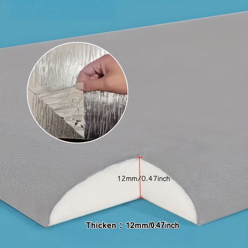 Self-Adhesive Thermal & -Resistant 3D Wall Panels, 12Mm Thick XPE Board - Peel And Stick Faux Leather Tiles for Easy Installation, Cozy Bedroom Headboard Padding, Modern Home Decor