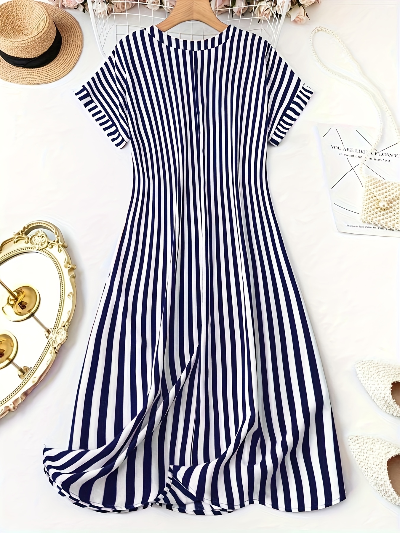 Robe Small Tahari noir et bleu - Friperie Deluxe