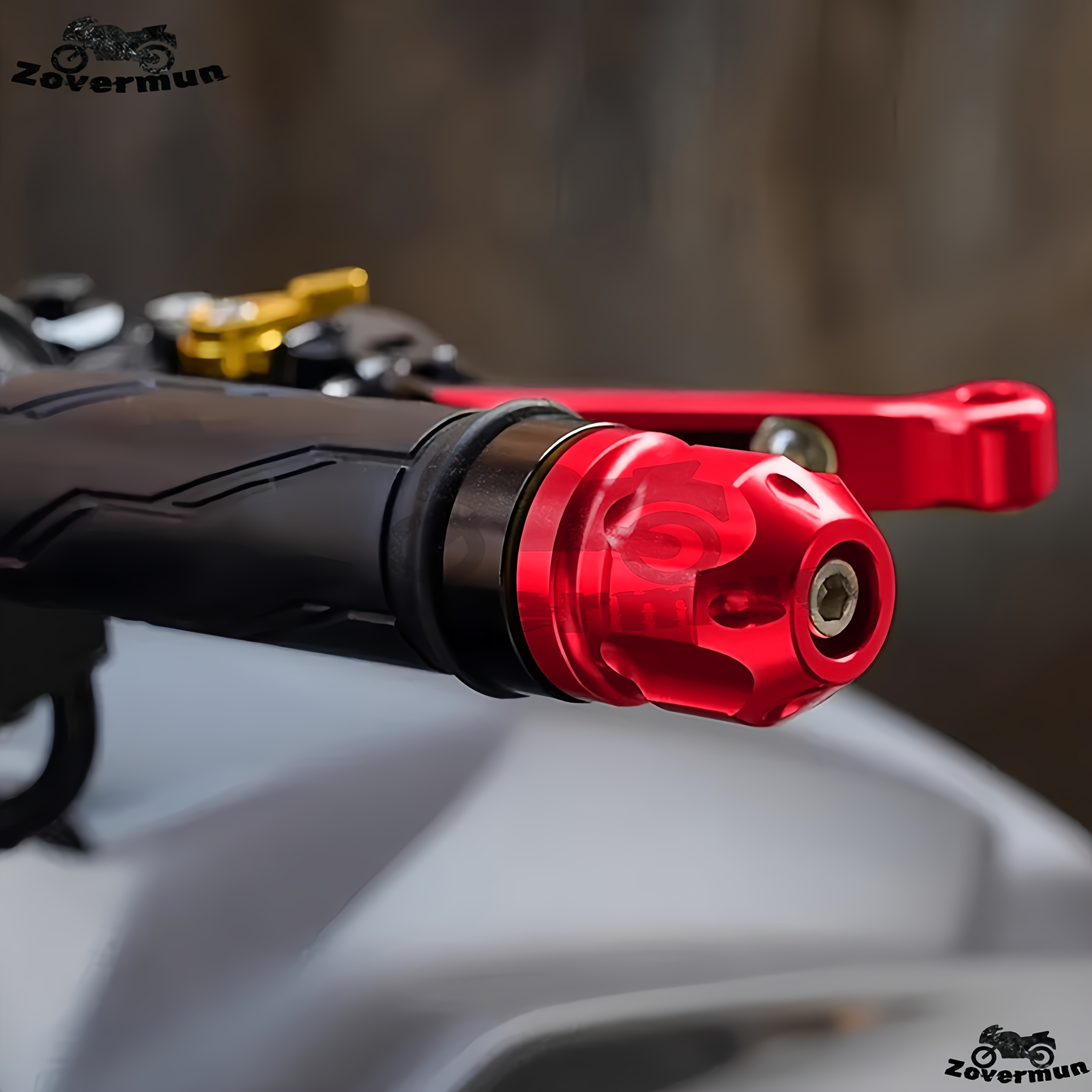 TEMU A Pair Of Motorcycle Universal Cnc Handle Bar End Weight Handlebar Grips Handle End Plug, Fit For Kawasaki Sym For Bristol Gpx For