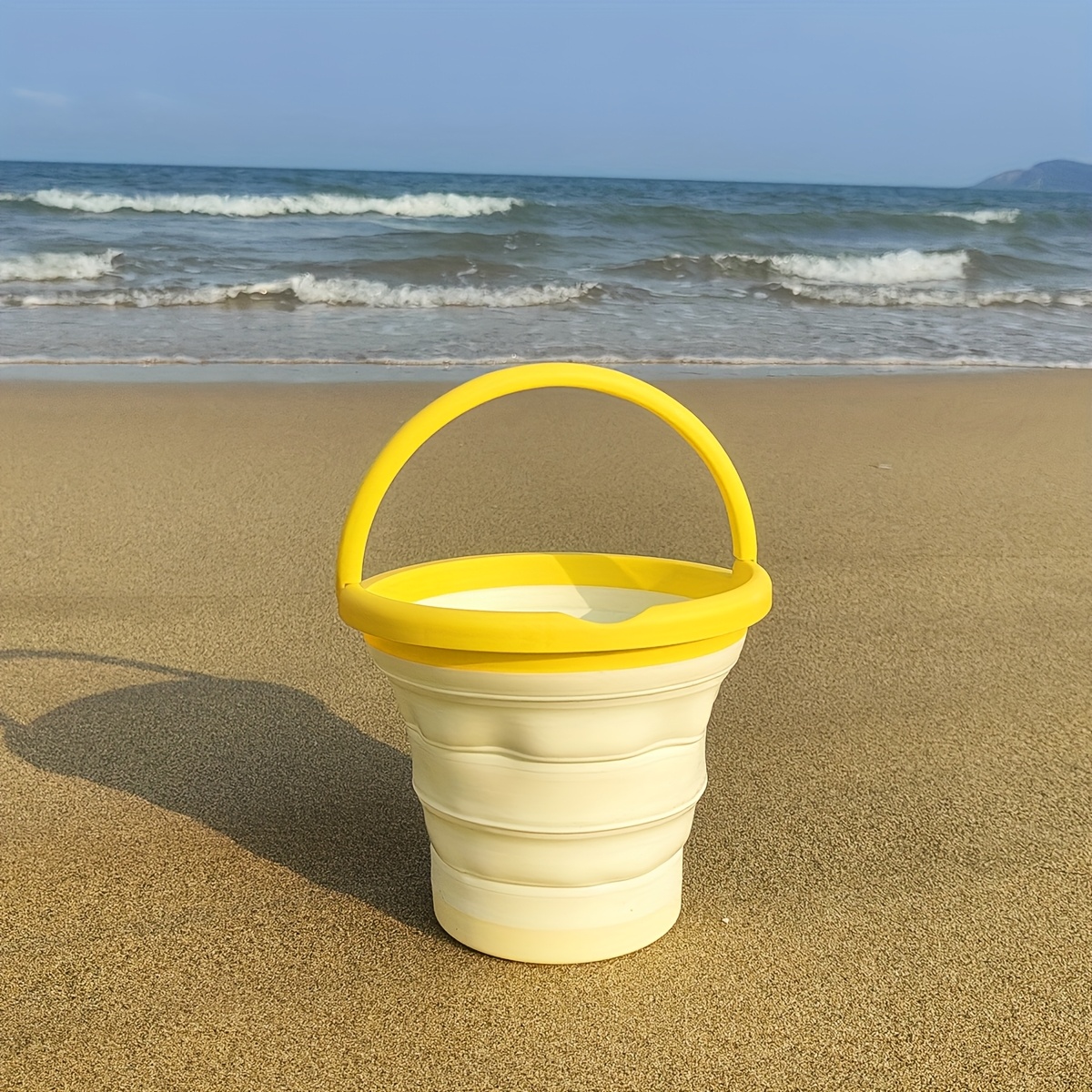 LASIVE Folding Beach Bucket Collapsible PP Barrel for Kids