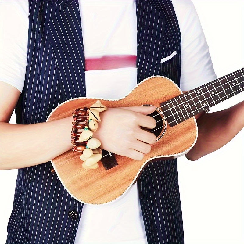 1pc Natural Fruit Shell Handbell - African Drum Strike Wrist Bell with Beaded Strap, Mixed Colors, Solid Shell Construction for Halloween, Thanksgiving, Christmas Decorations & Music Accompaniment, Handbell For Music, Festive Accessory