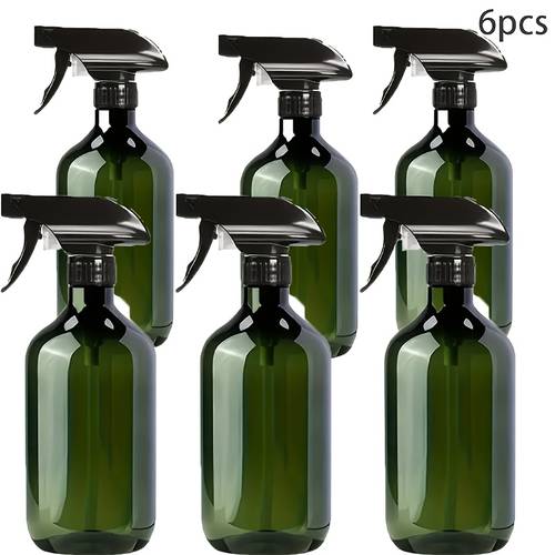 5pcs 6pcs 8pcs multi purpose spray bottle set brown green plastic suitable for cleaning solutions gardening hair salons and more