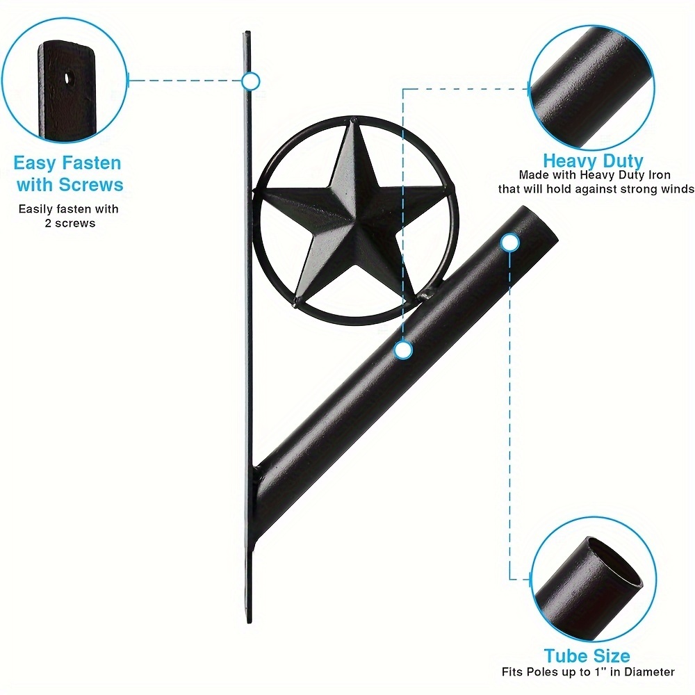 Supporto Per Bandiera Da Esterno Trade Winds – Staffa Di Montaggio Bianca Con Kit Hardware, Per Casa - Foto 2