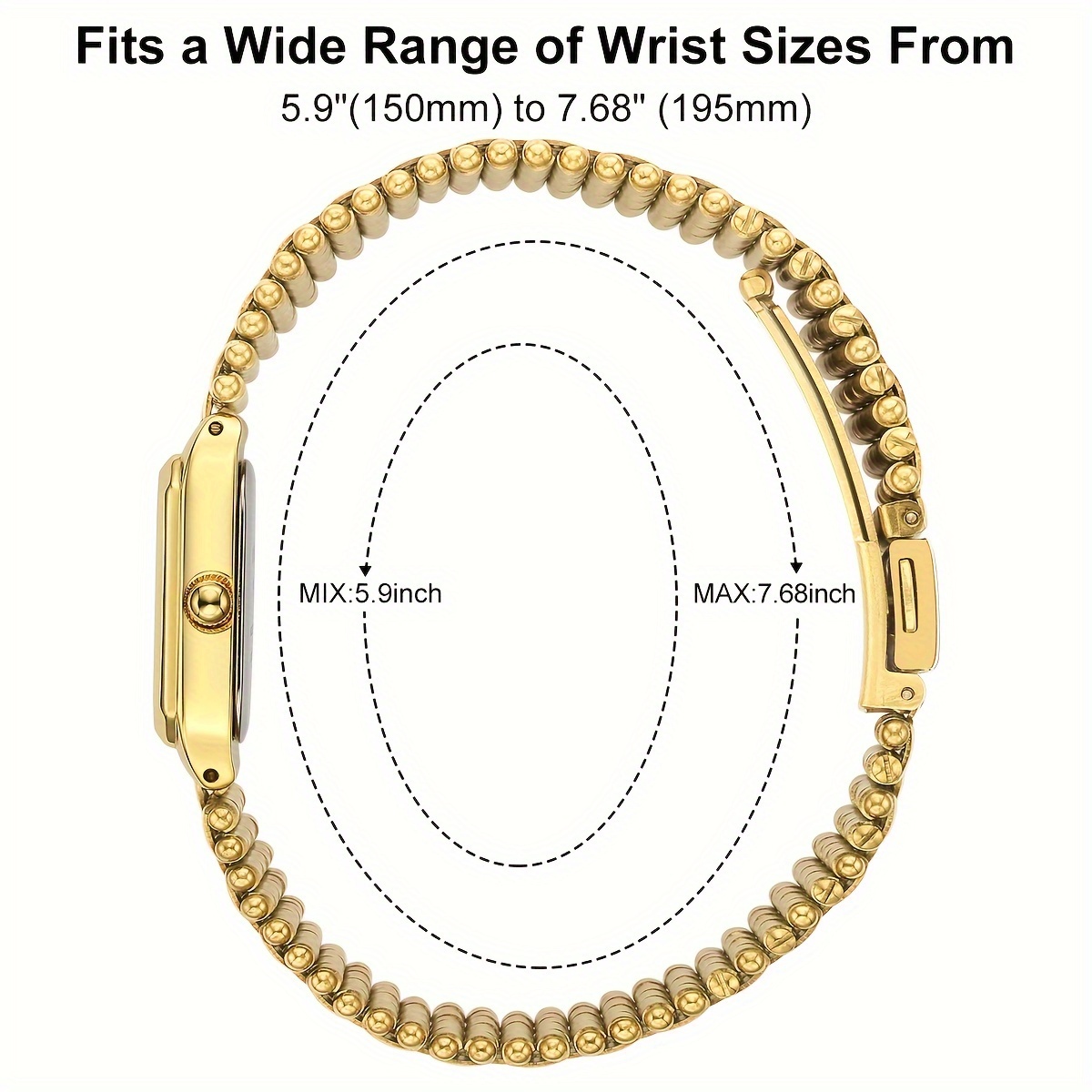 golden hour gold watches for women updated ladies quartz wrist watches stainless steel band womens small gold watch details 5