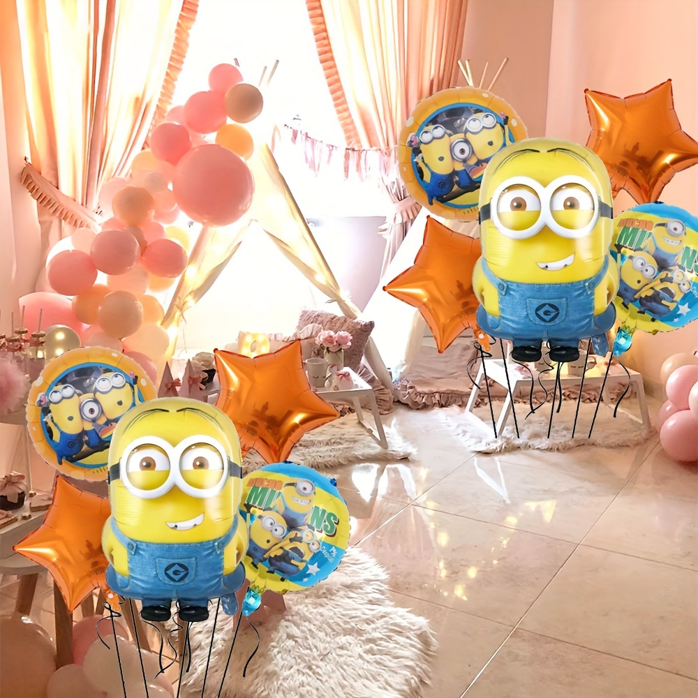 

Minions- Set - 5pcs, Aluminum Decorations For Birthdays, Weddings, Graduations &