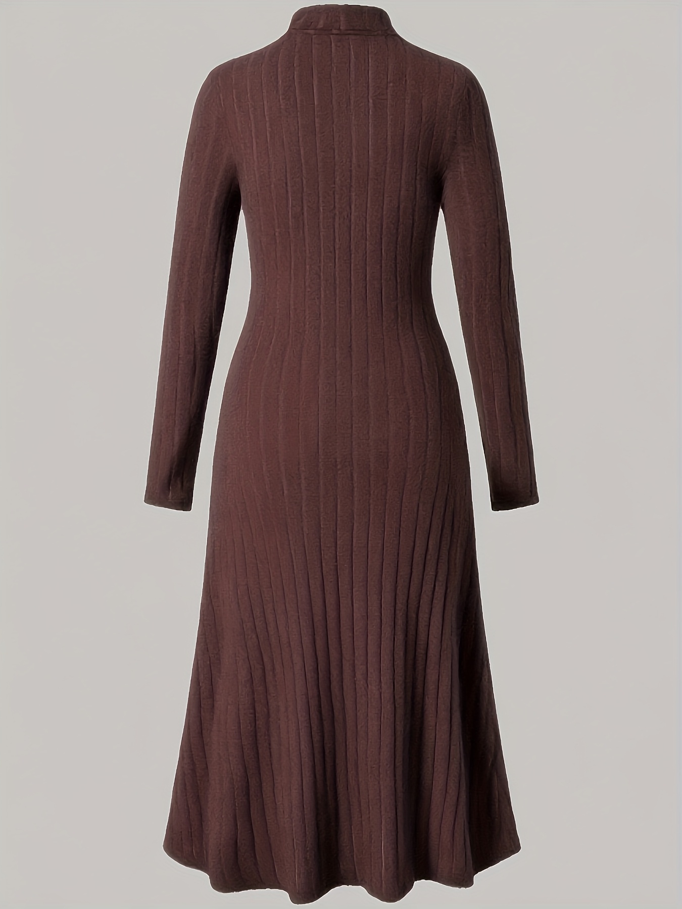ladies umbrella dress elegant a line autumn winter turtleneck umbrella cut dresses