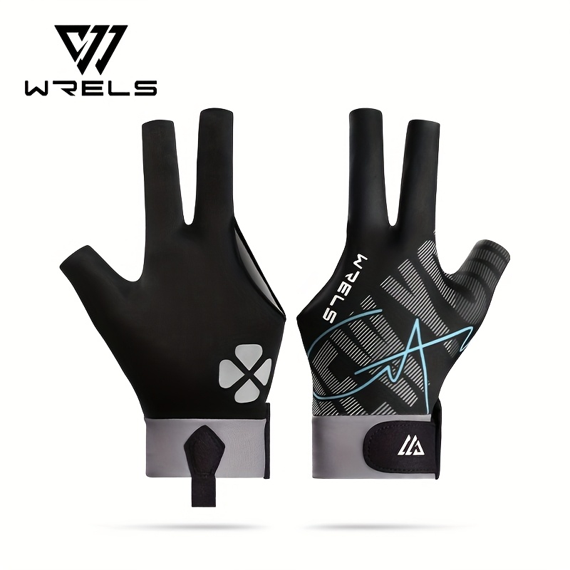 TEMU 1pc, Wrels Men's And Women's Snooker Gloves, Left Hand Three-finger Billiards Gloves, Non-slip, Breathable And Lightweight, Billiards Snooker